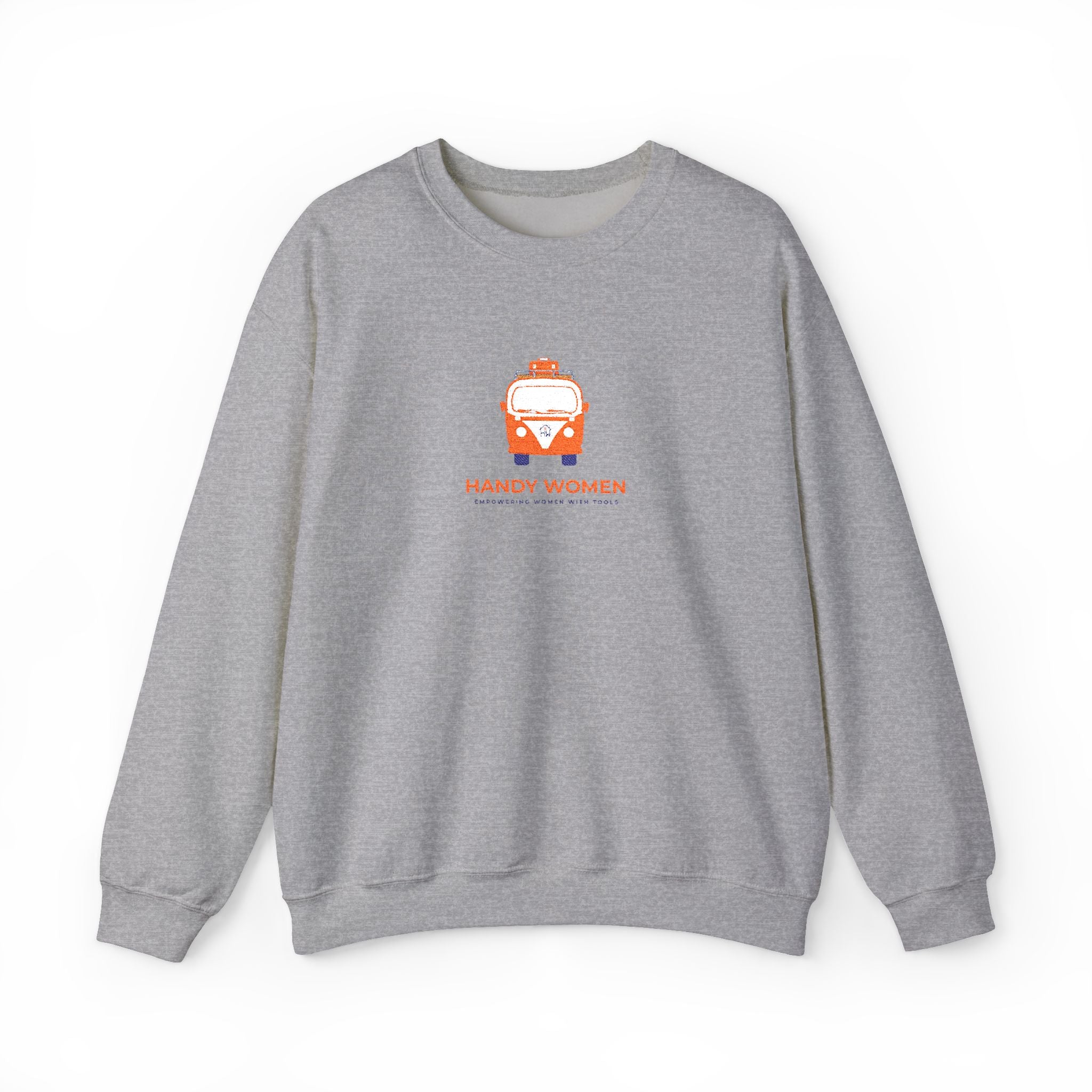 Happy Women Graphic Sweatshirt Embroidered