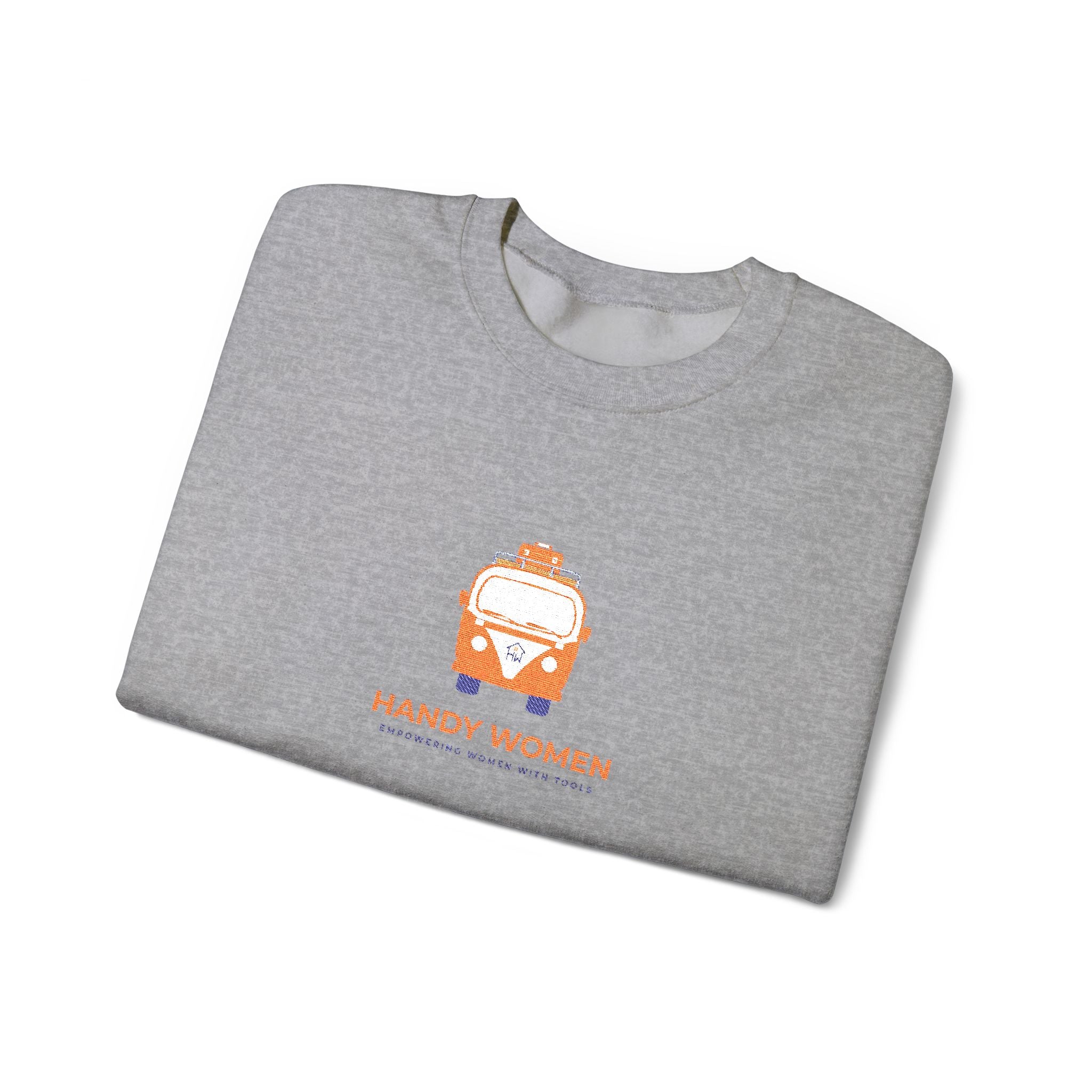 Happy Women Graphic Sweatshirt Embroidered