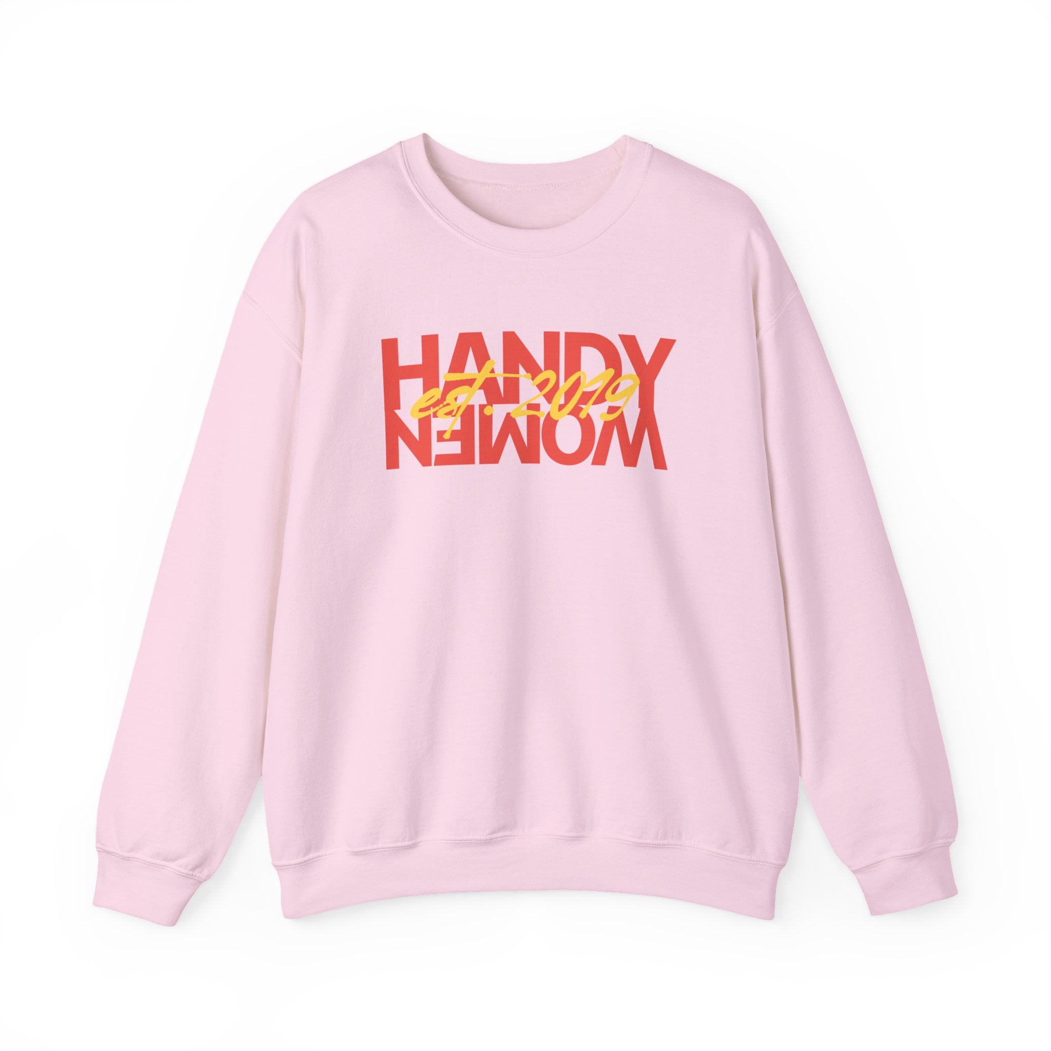 Handy Woman Crewneck Sweatshirt — Retro Surf Graphic