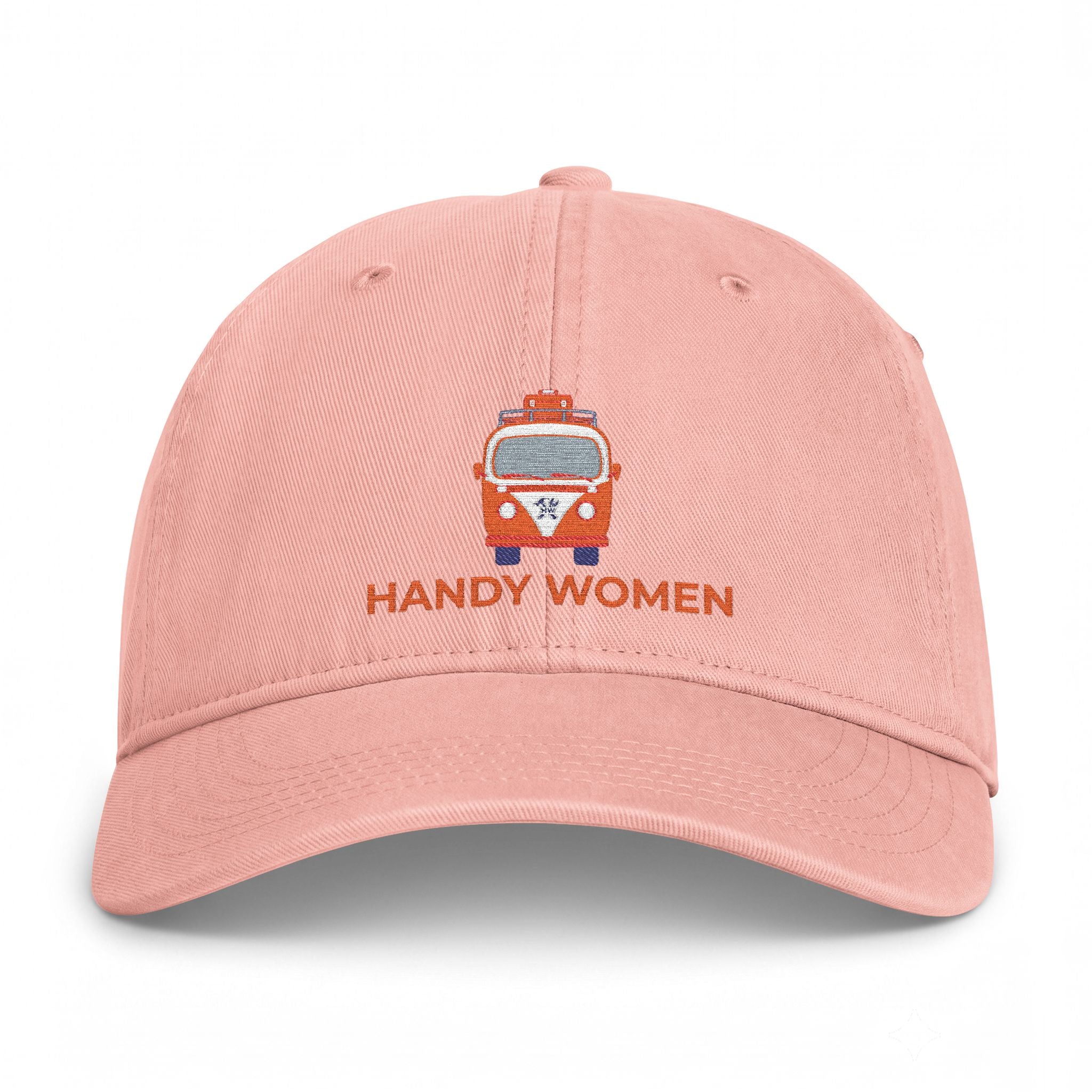Handy Women Embroidered Cap — Vintage Camper Coastal Washed Hat