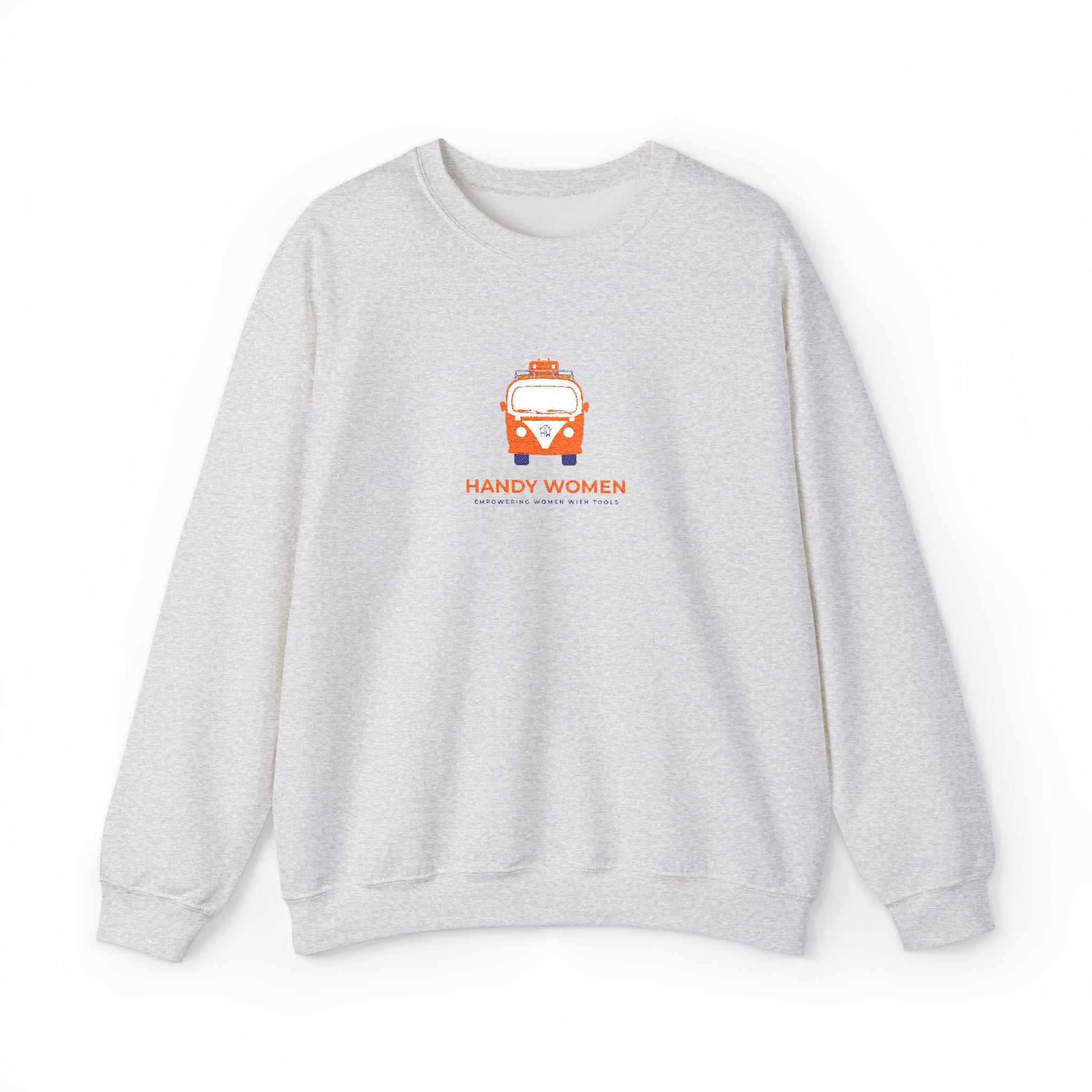 Happy Women Graphic Sweatshirt Embroidered