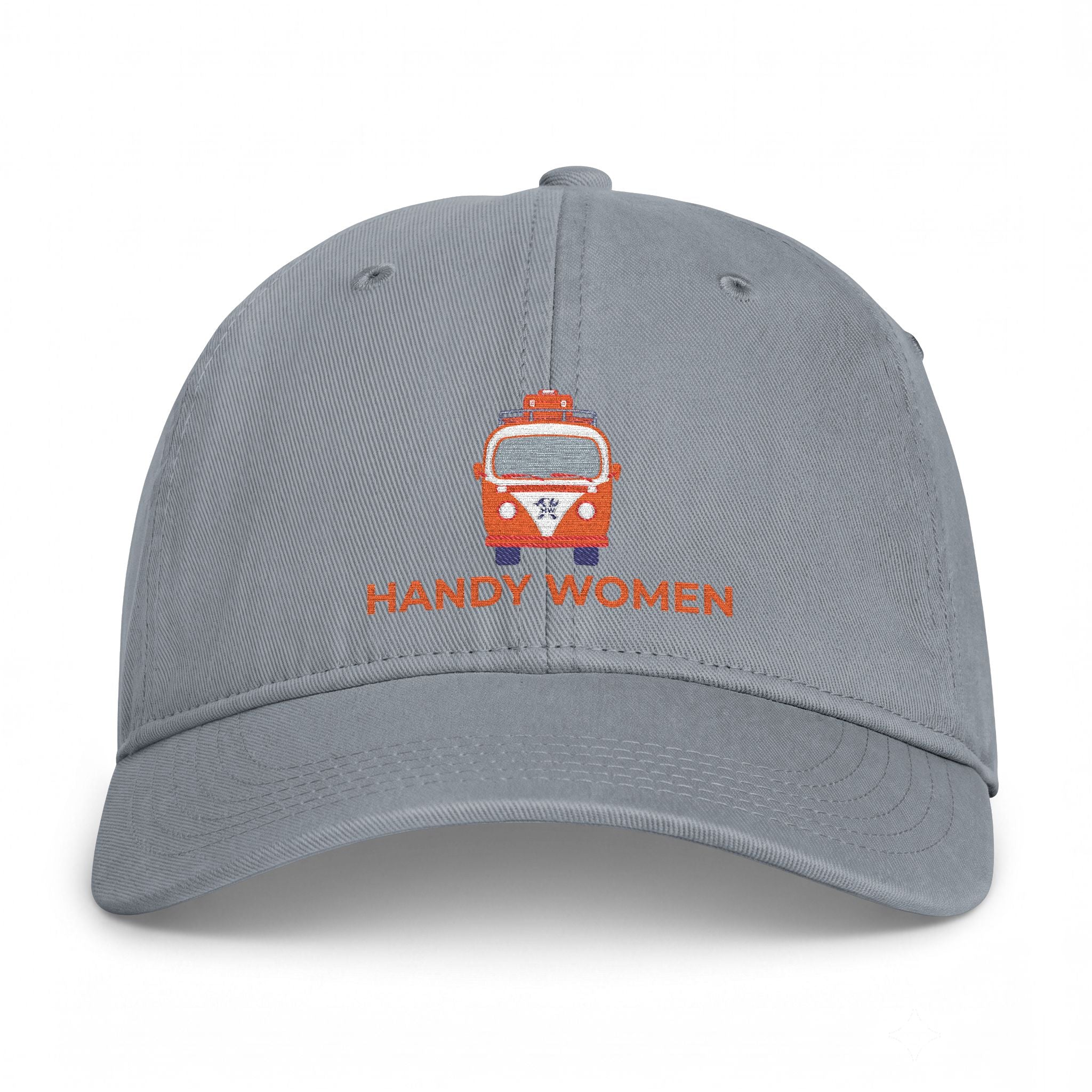 Handy Women Embroidered Cap — Vintage Camper Coastal Washed Hat