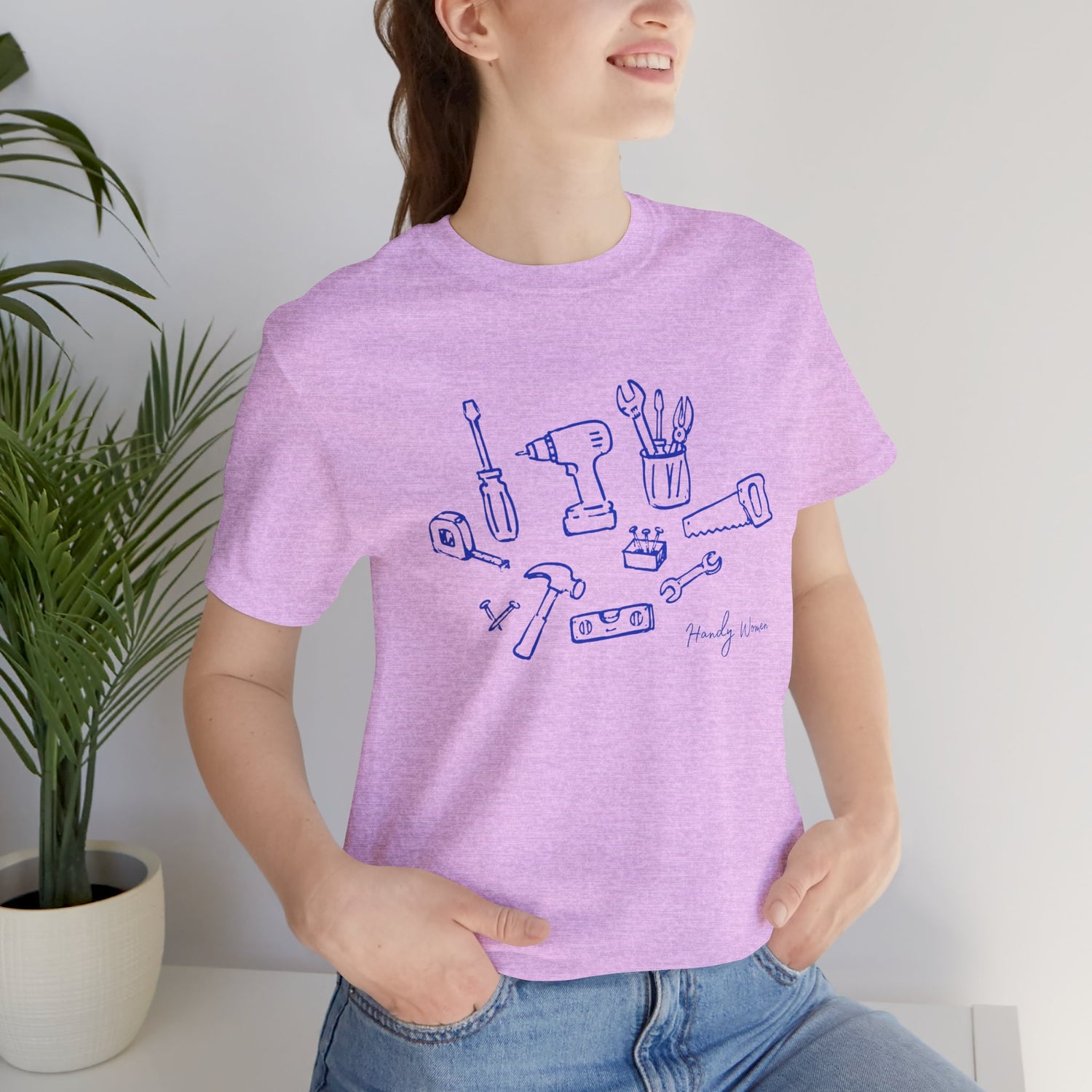 Tool Sketch Graphic Tee — Minimalist Handyman Tools T-Shirt