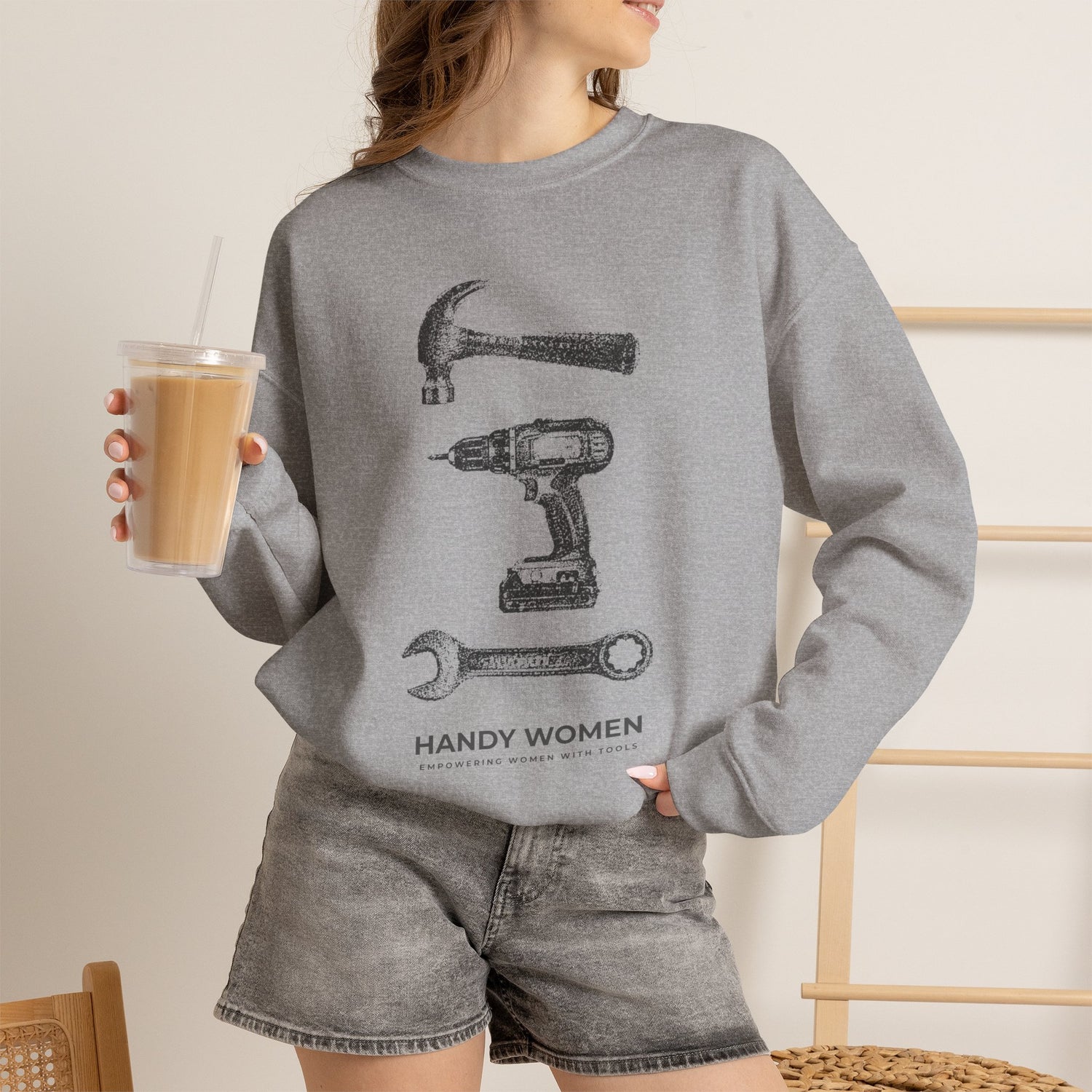 Handy Women Tools Crewneck