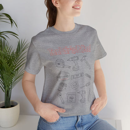 Tool Girls Rule T‑Shirt — Feminist DIY Tools Graphic Tee (Gift for Makers &amp; Handymen)