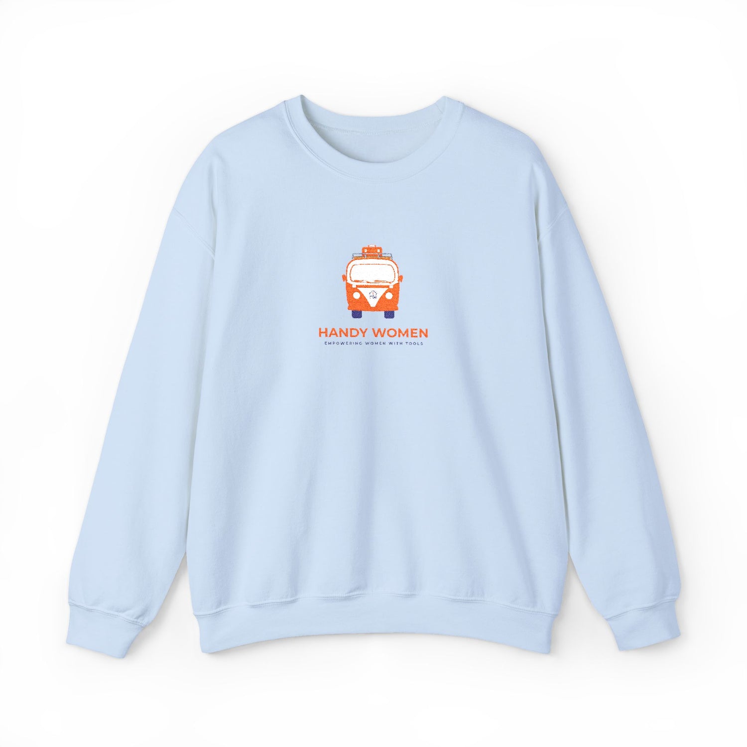 Happy Women Graphic Sweatshirt Embroidered