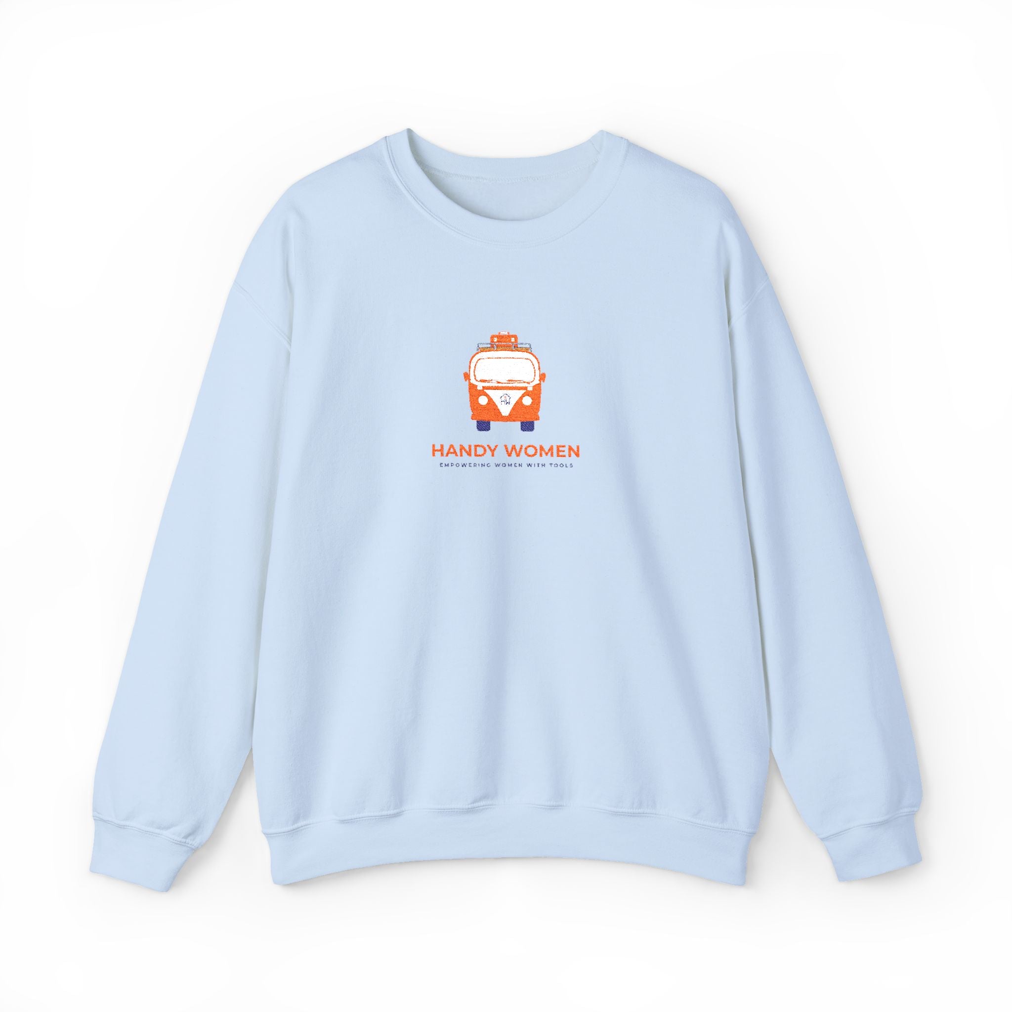 Happy Women Graphic Sweatshirt Embroidered