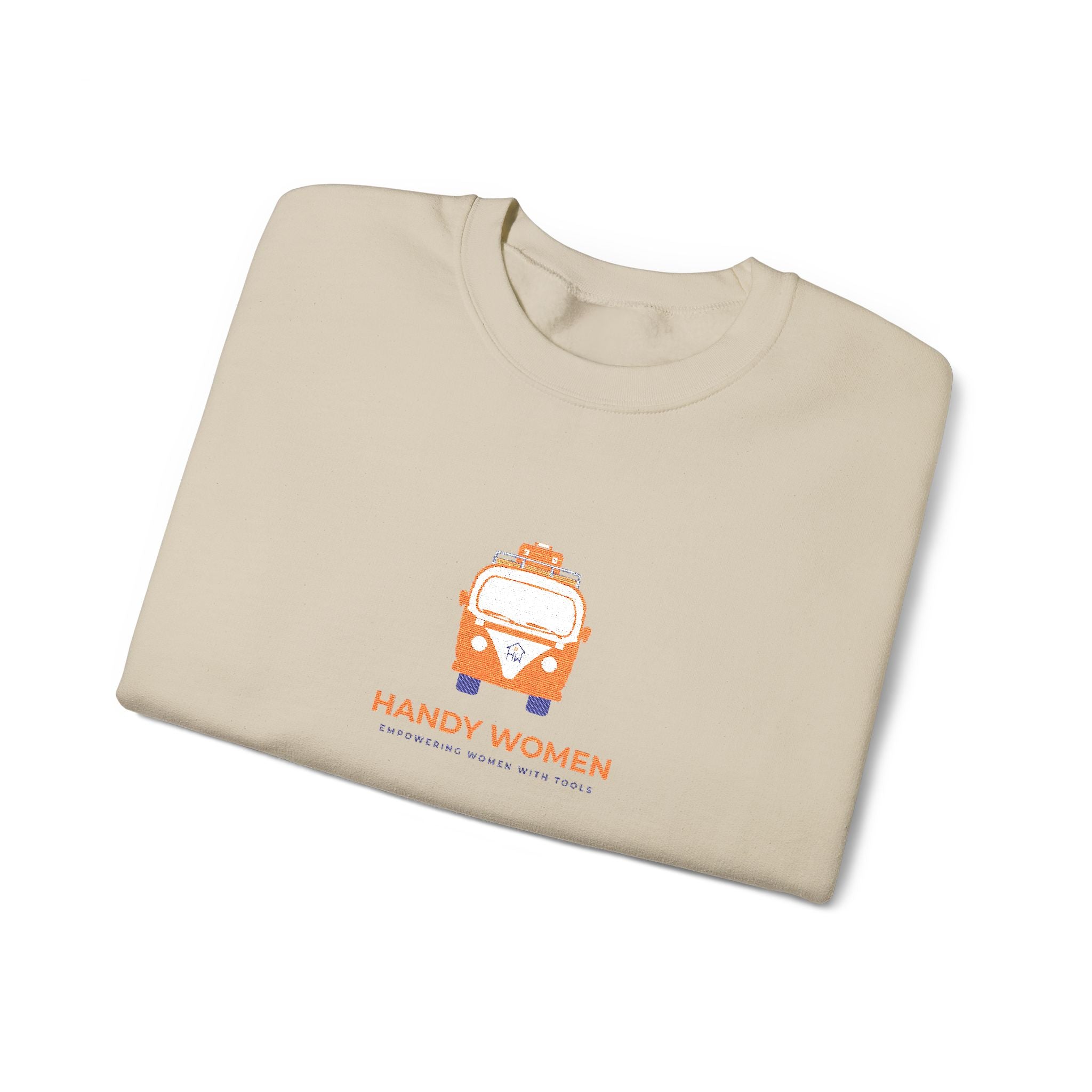 Happy Women Graphic Sweatshirt Embroidered