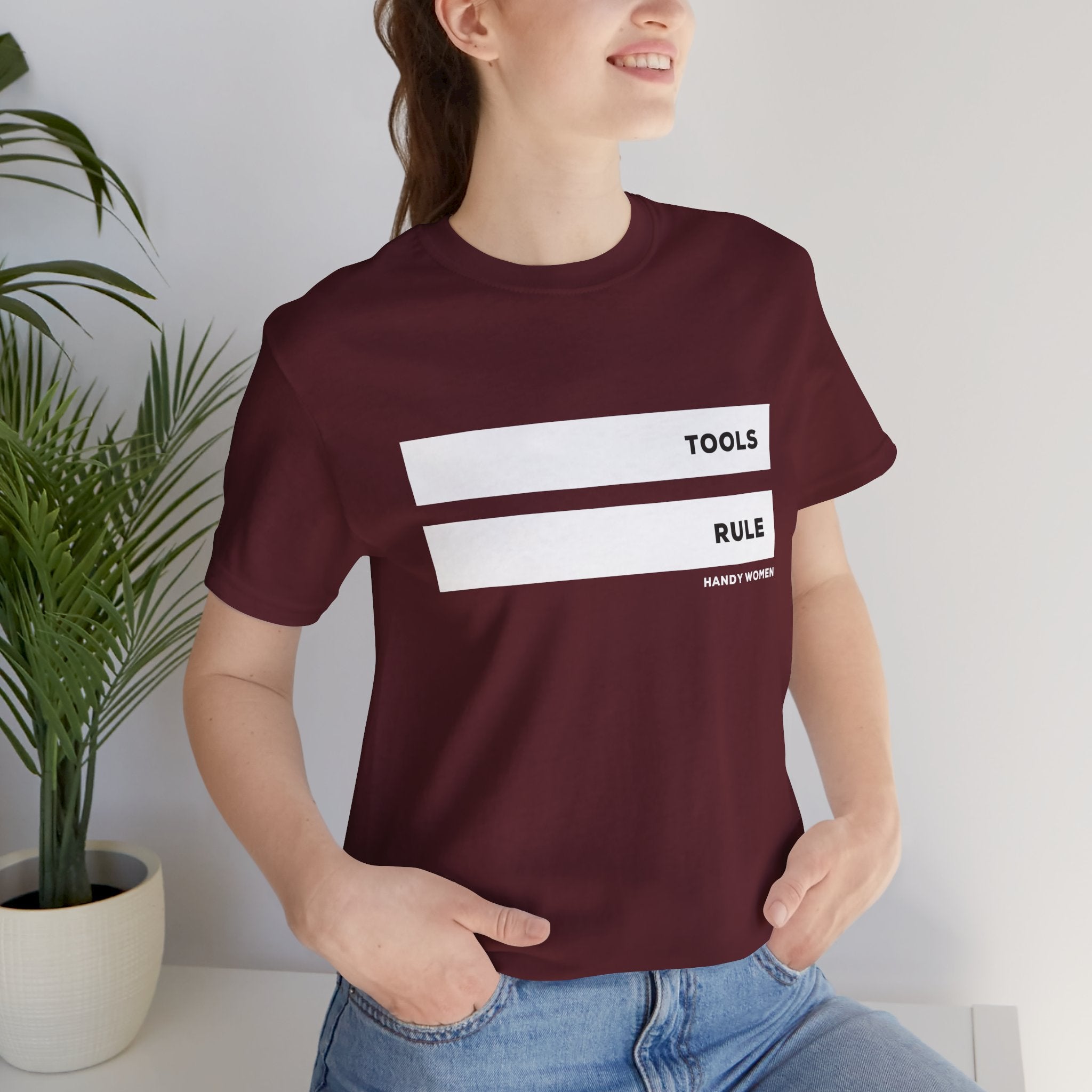 Tools Rule Graphic Tee — "TOOLS RULE" Women&