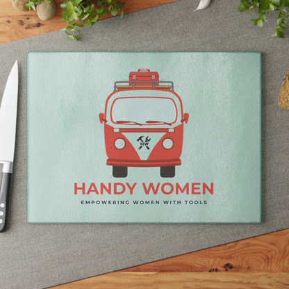 Handy Women Glass Cutting Board | Empowering Women with Tools
