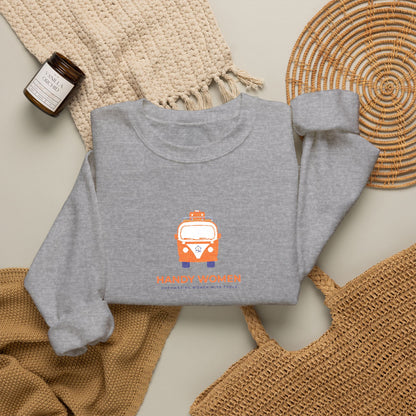 Happy Women Graphic Sweatshirt Embroidered
