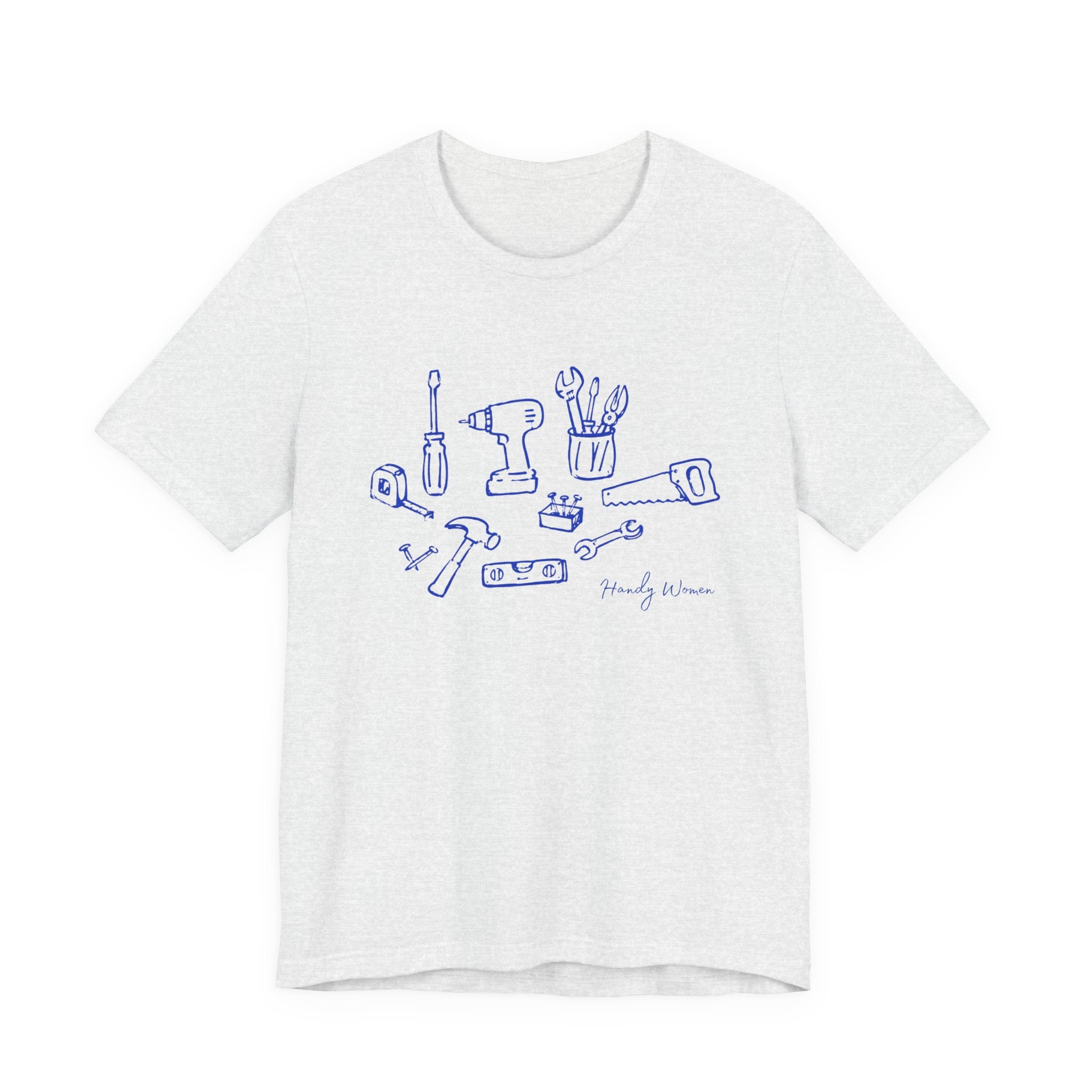Tool Sketch Graphic Tee — Minimalist Handyman Tools T-Shirt
