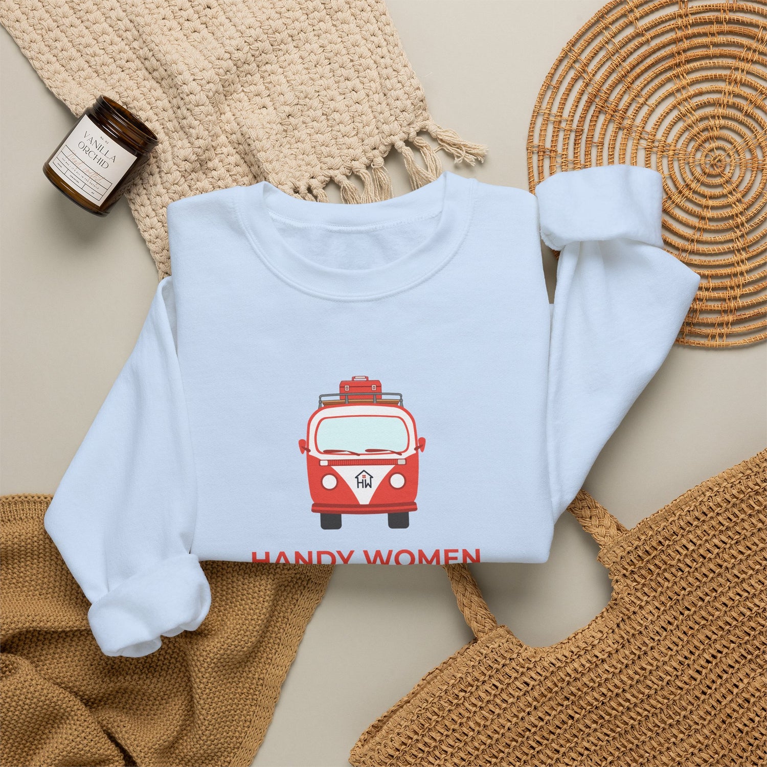 Handy Women Graphic Sweatshirt Embroidered