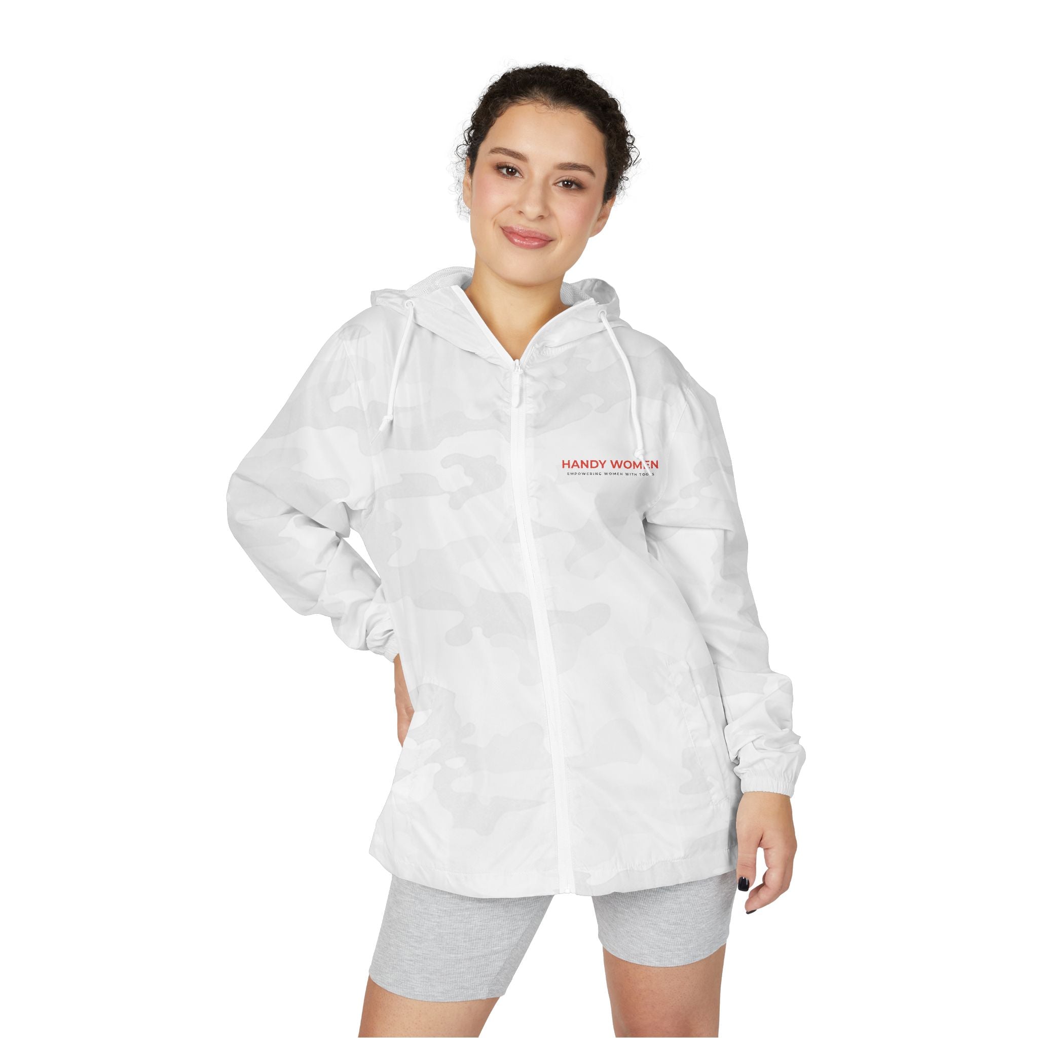 Handy Women Windbreaker Jacket | White Camo
