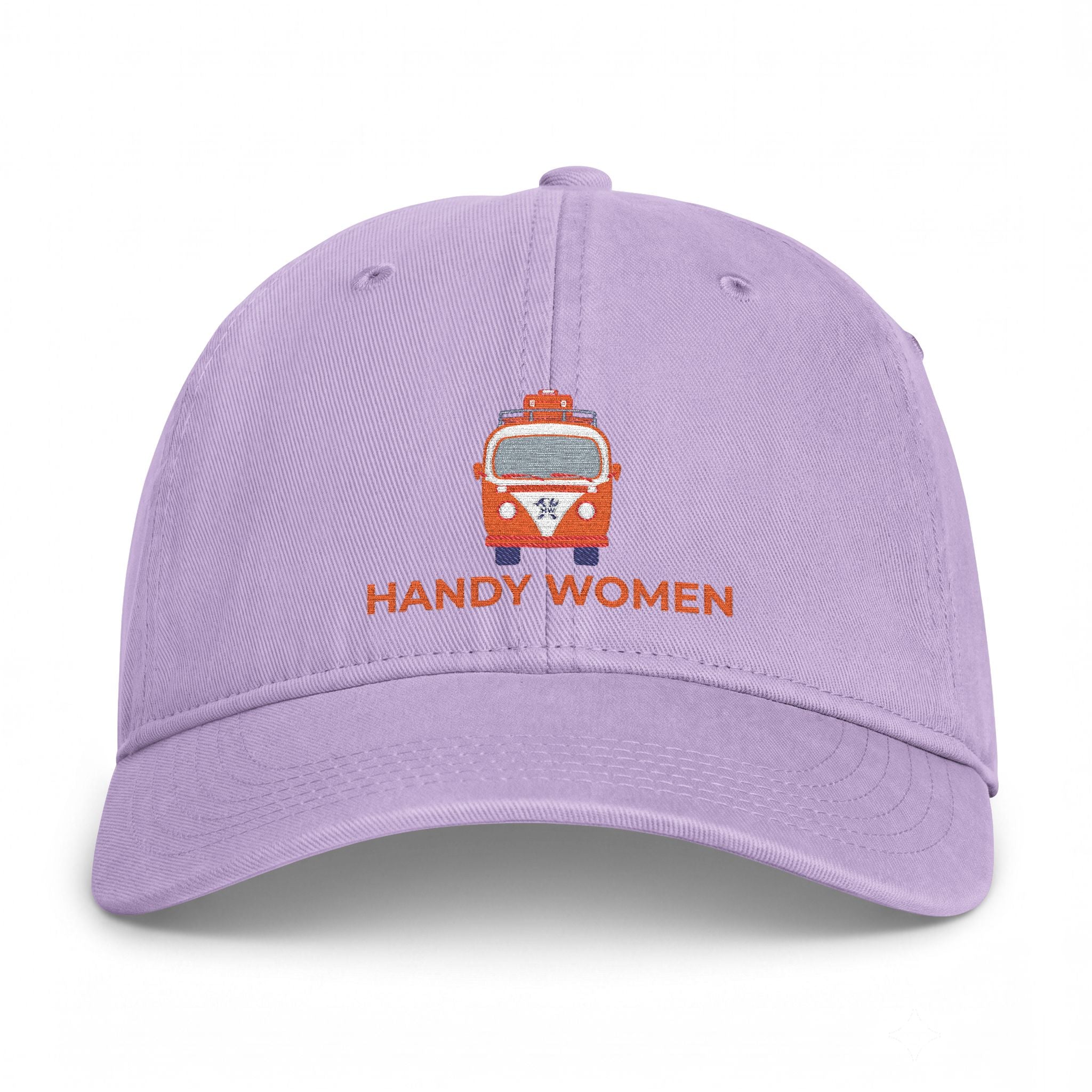 Handy Women Embroidered Cap — Vintage Camper Coastal Washed Hat