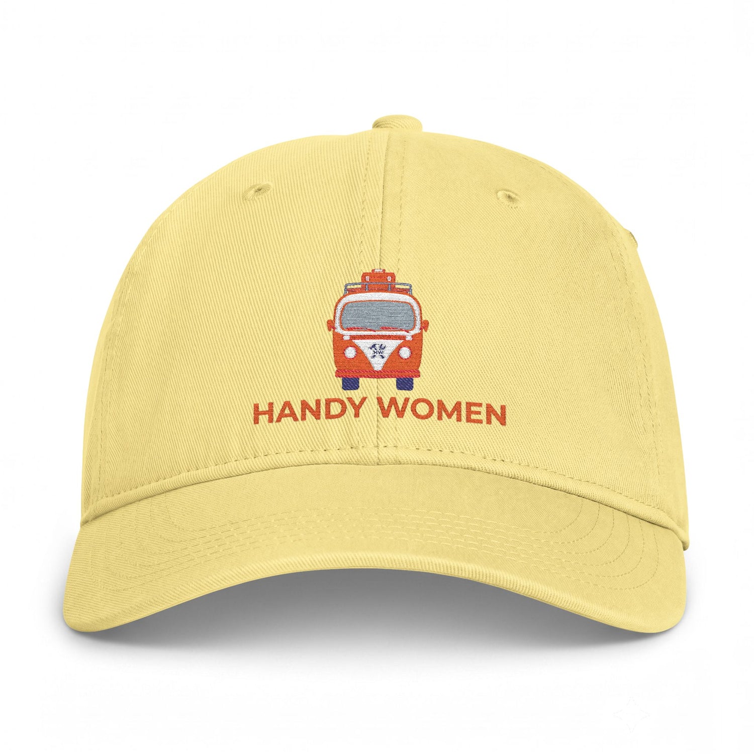 Handy Women Embroidered Cap — Vintage Camper Coastal Washed Hat