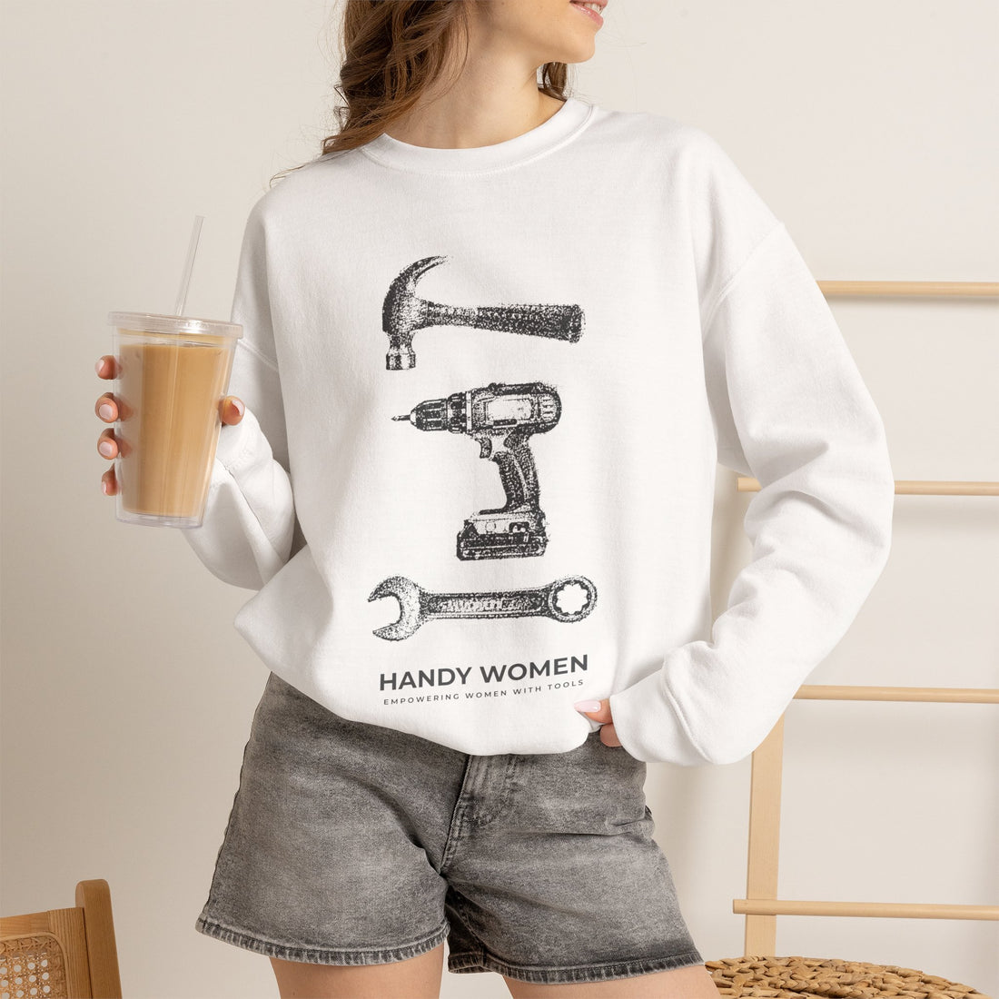 Handy Women Tools Crewneck