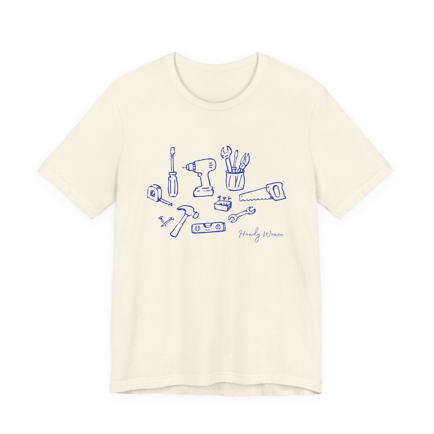 Tool Sketch Graphic Tee — Minimalist Handyman Tools T-Shirt