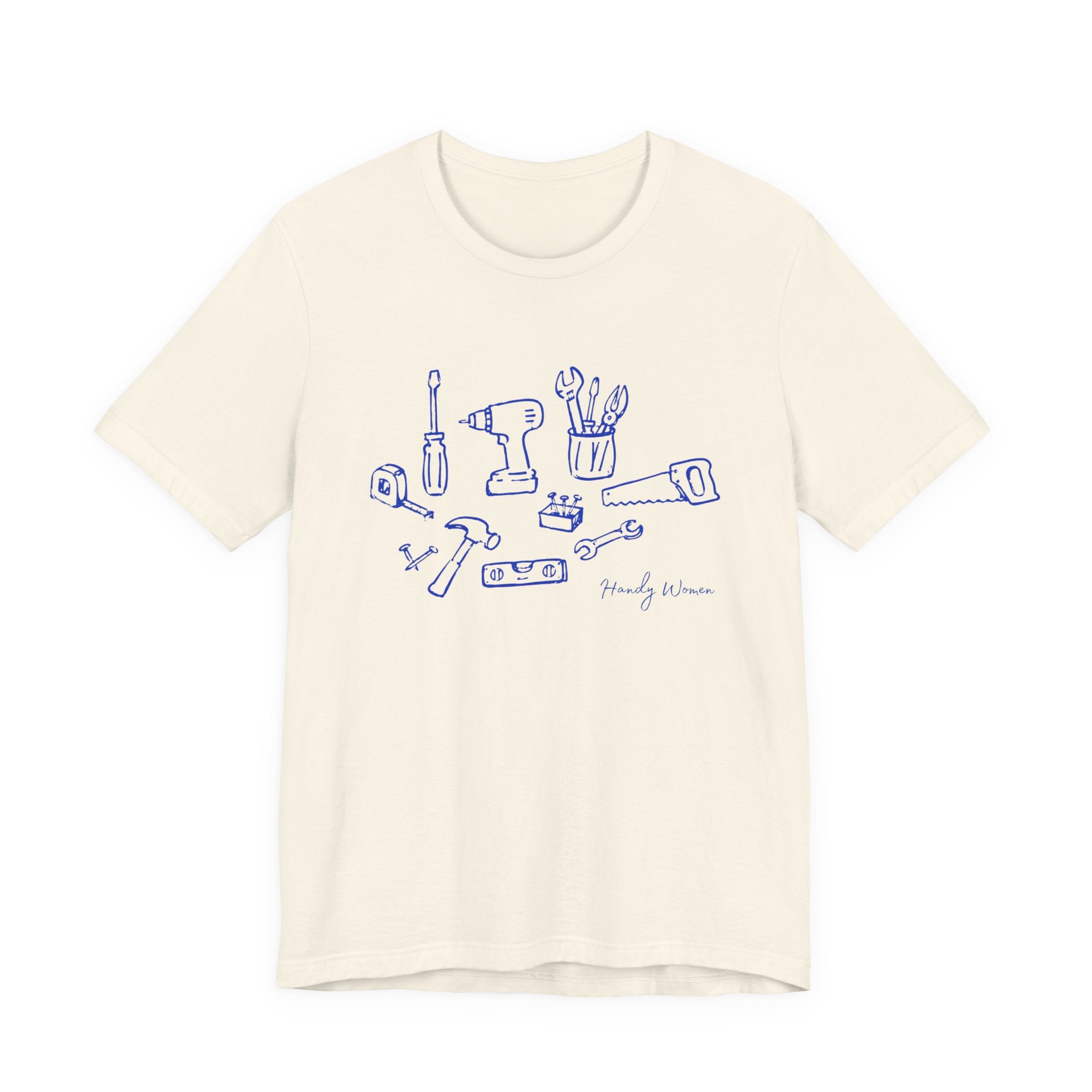Tool Sketch Graphic Tee — Minimalist Handyman Tools T-Shirt