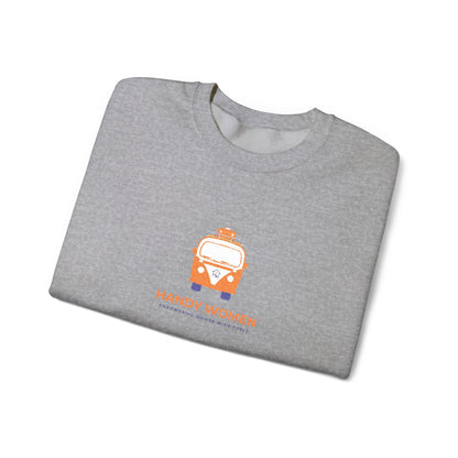 Happy Women Graphic Sweatshirt Embroidered