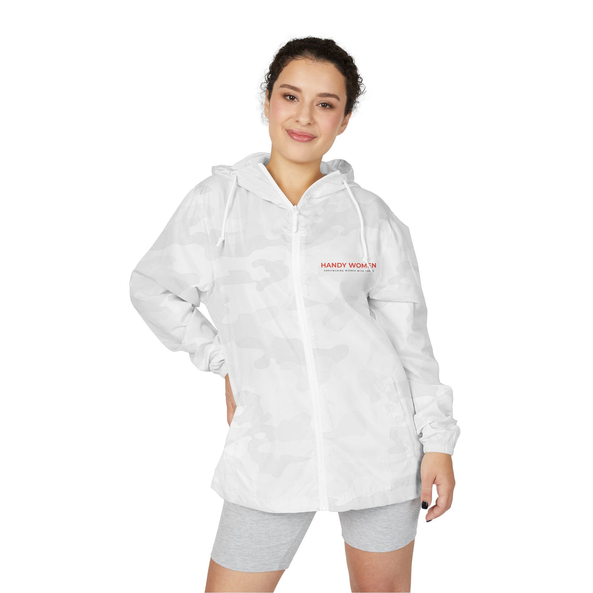 Handy Women Windbreaker Jacket | White Camo