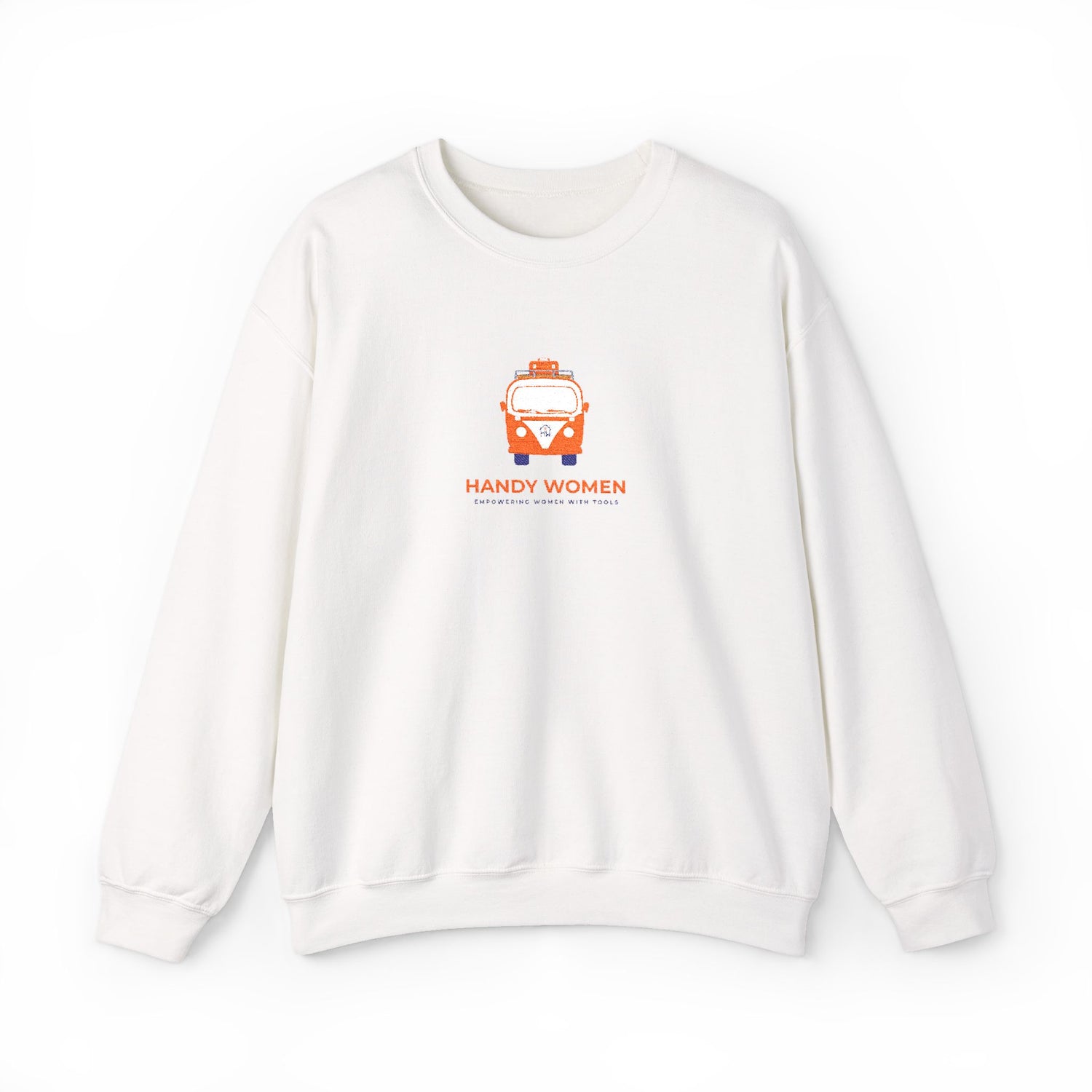 Happy Women Graphic Sweatshirt Embroidered