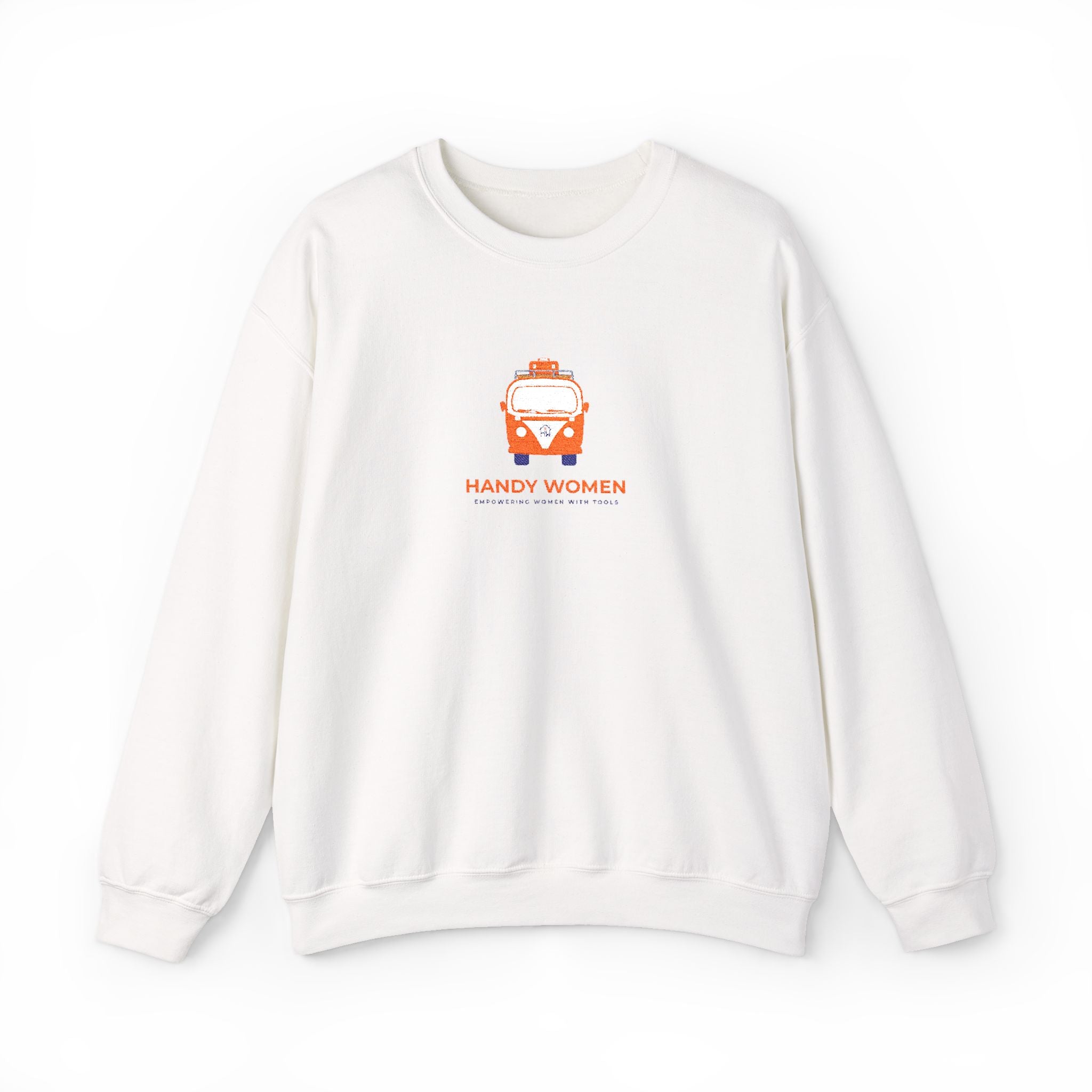 Happy Women Graphic Sweatshirt Embroidered