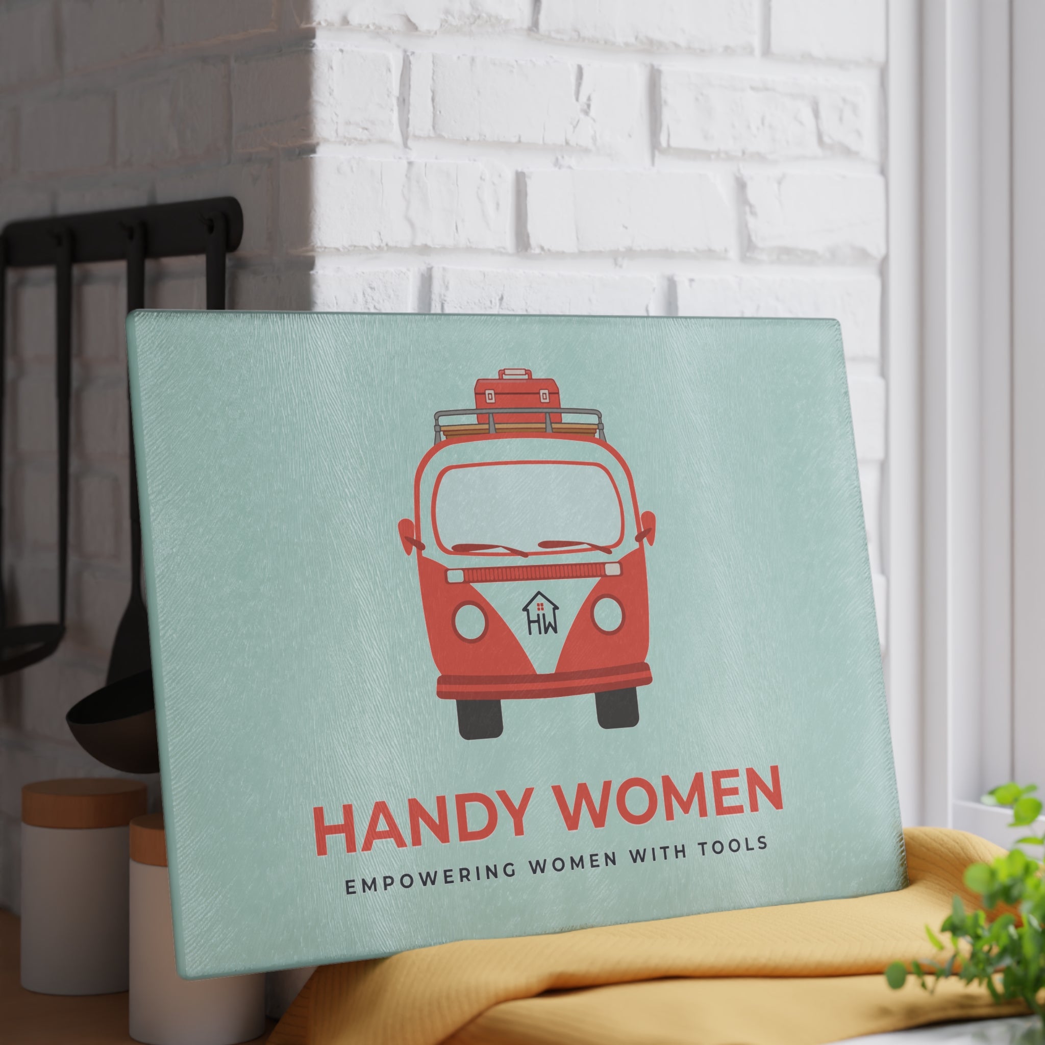 Handy Women Glass Cutting Board | Empowering Women with Tools