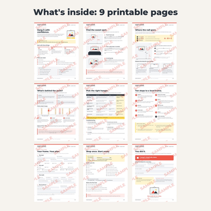 Hang It With Confidence: Picture Hanging Guide (Fillable / Printable PDF)