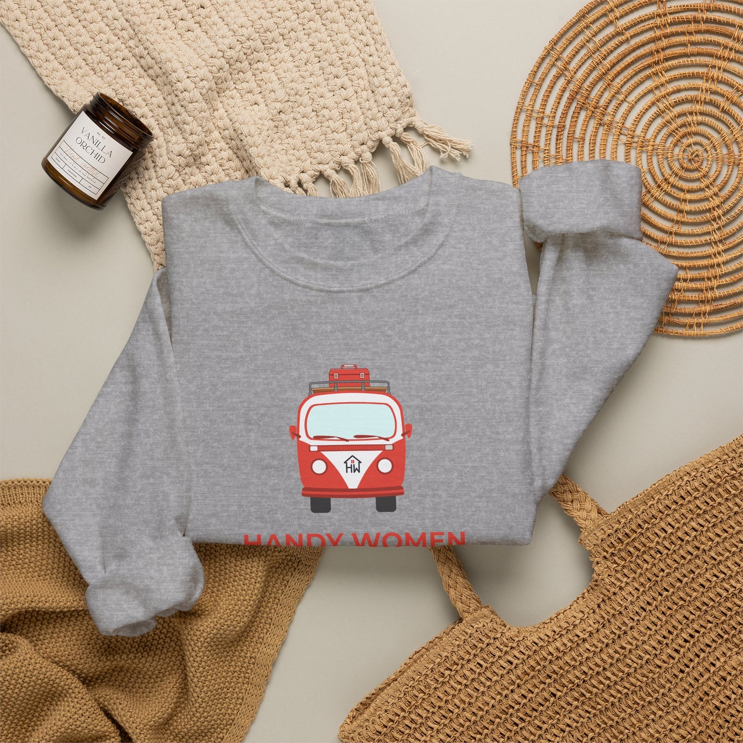 Handy Women Graphic Sweatshirt Embroidered