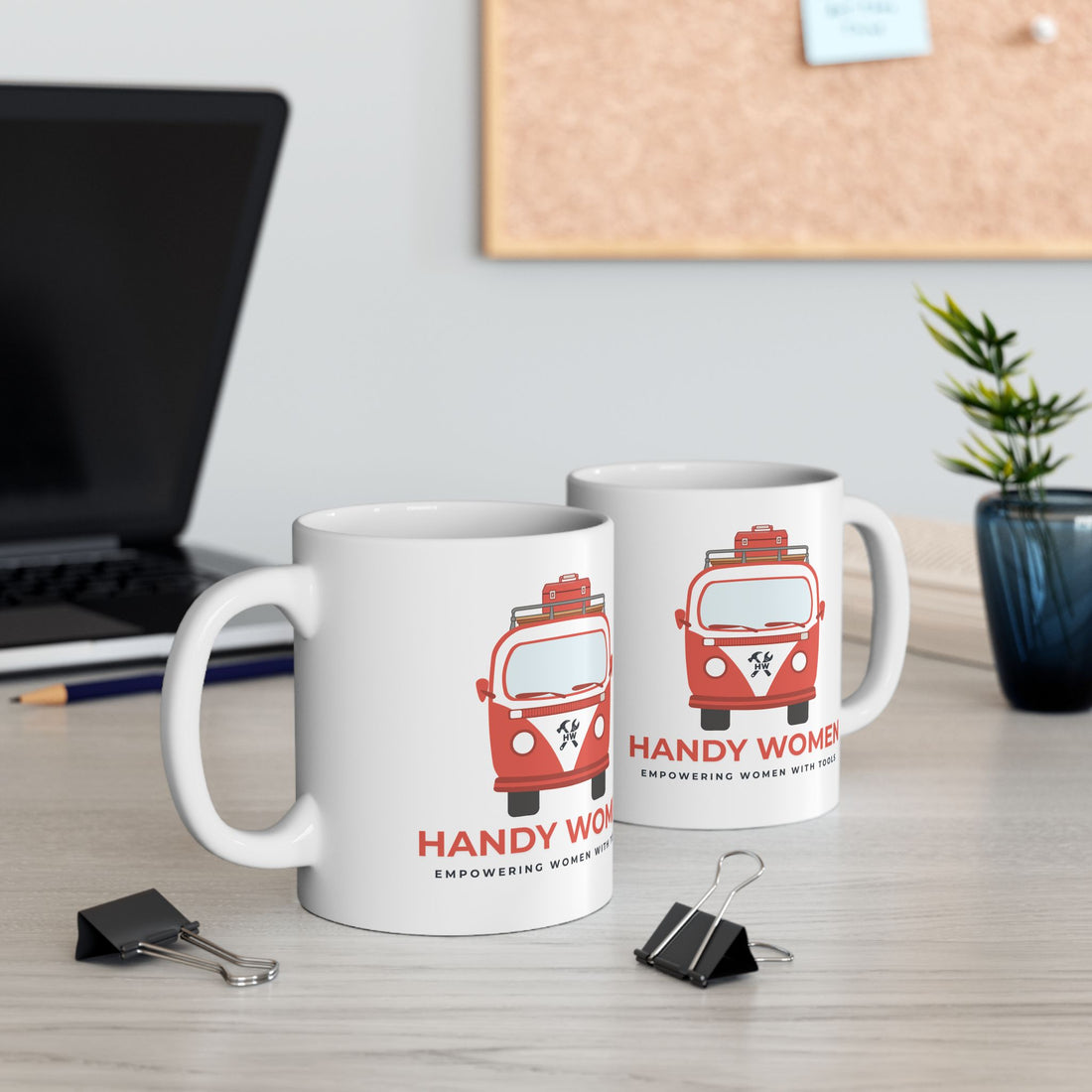 Handy Women Illustration Mug | Empowering Women with Tools ceramic mug