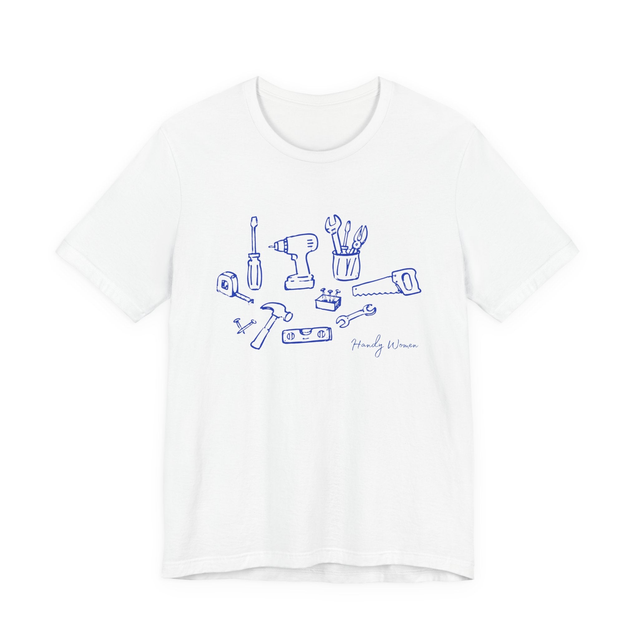 Tool Sketch Graphic Tee — Minimalist Handyman Tools T-Shirt