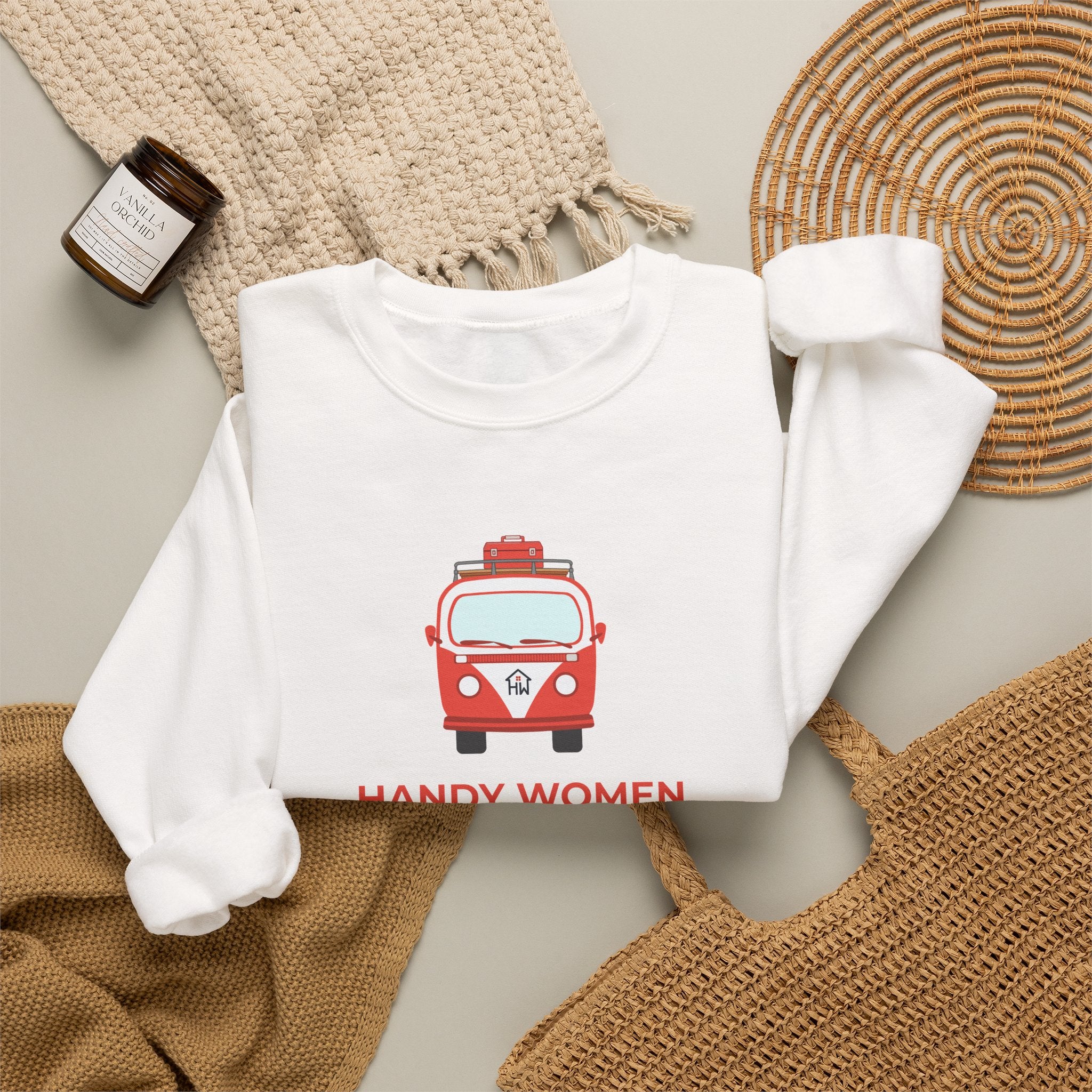 Handy Women Graphic Sweatshirt Embroidered