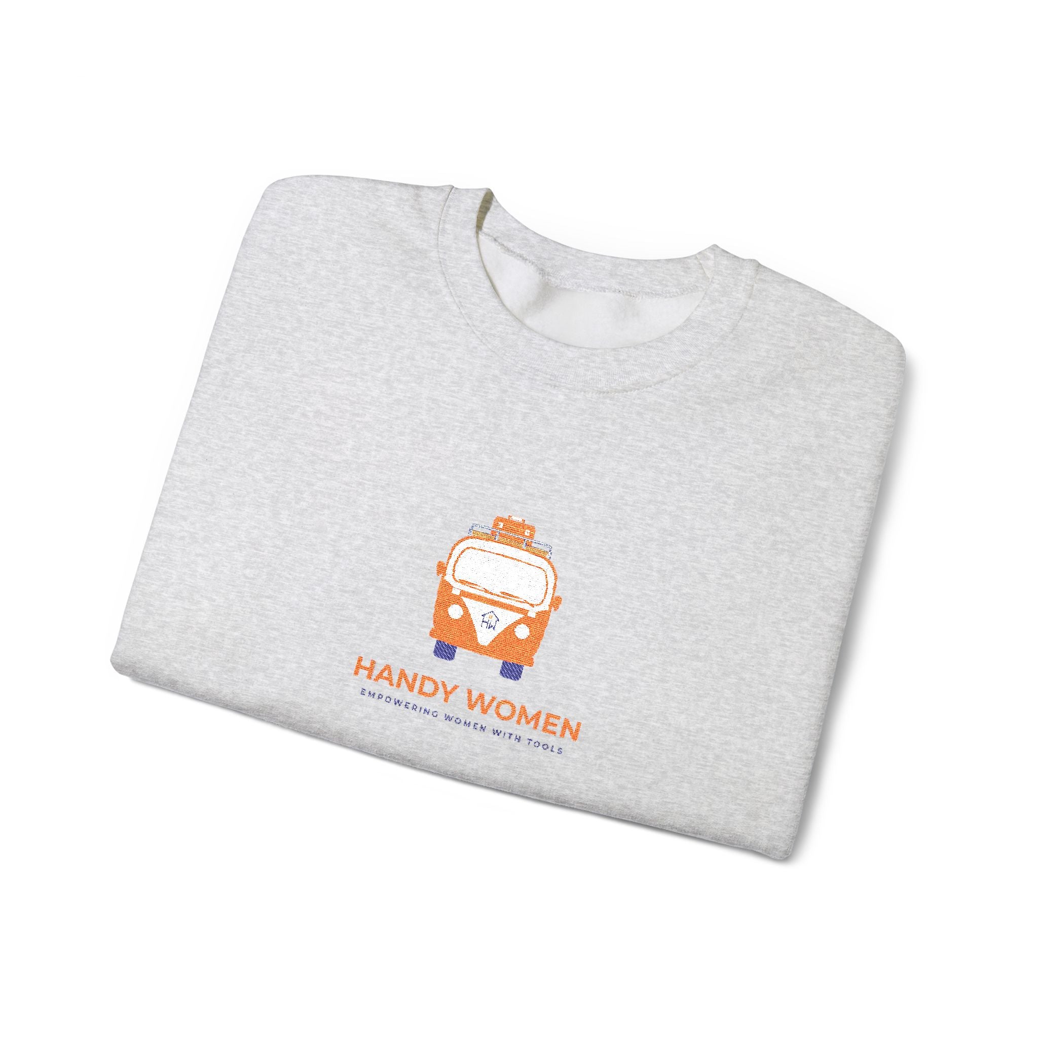 Happy Women Graphic Sweatshirt Embroidered