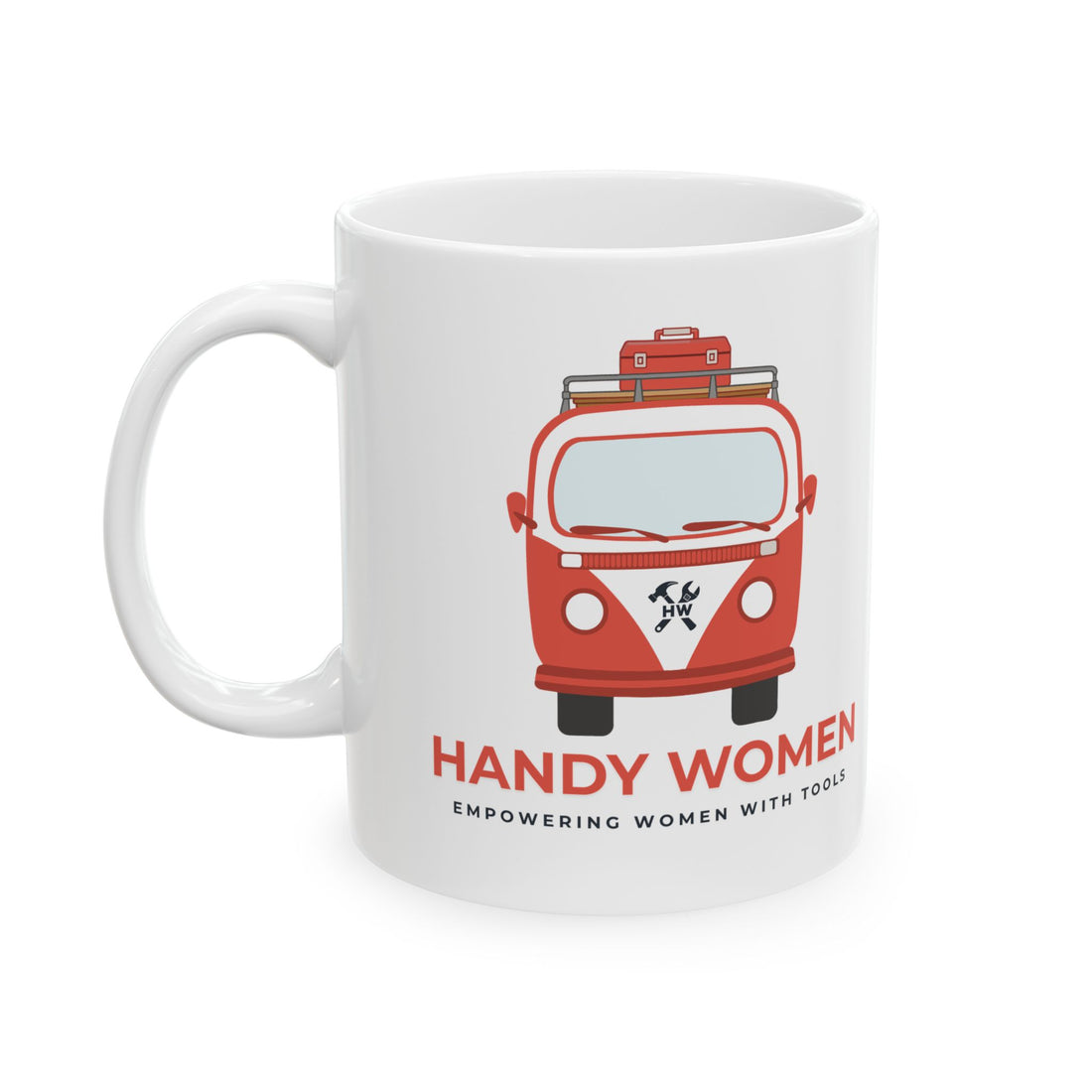 Handy Women Illustration Mug | Empowering Women with Tools ceramic mug