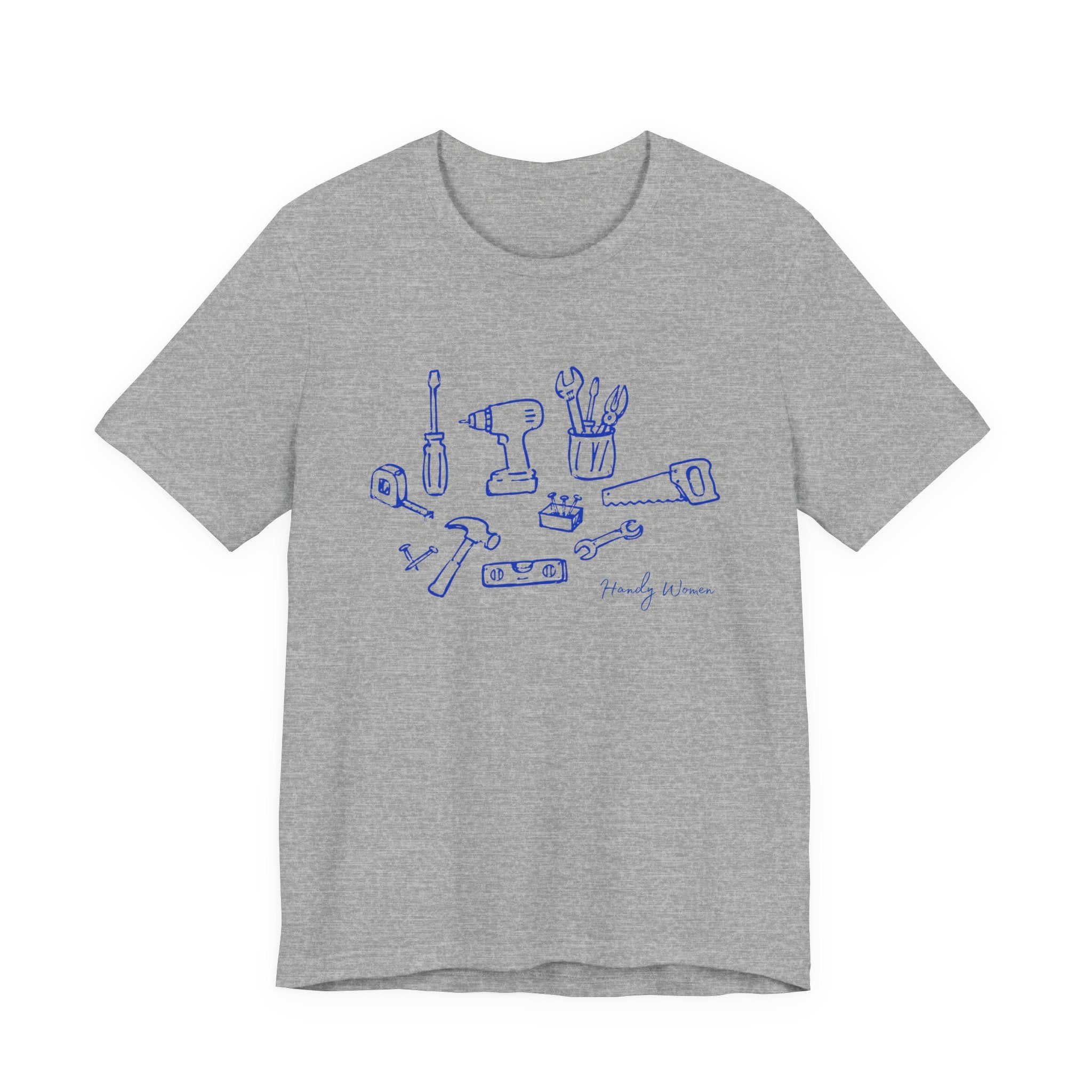 Tool Sketch Graphic Tee — Minimalist Handyman Tools T-Shirt