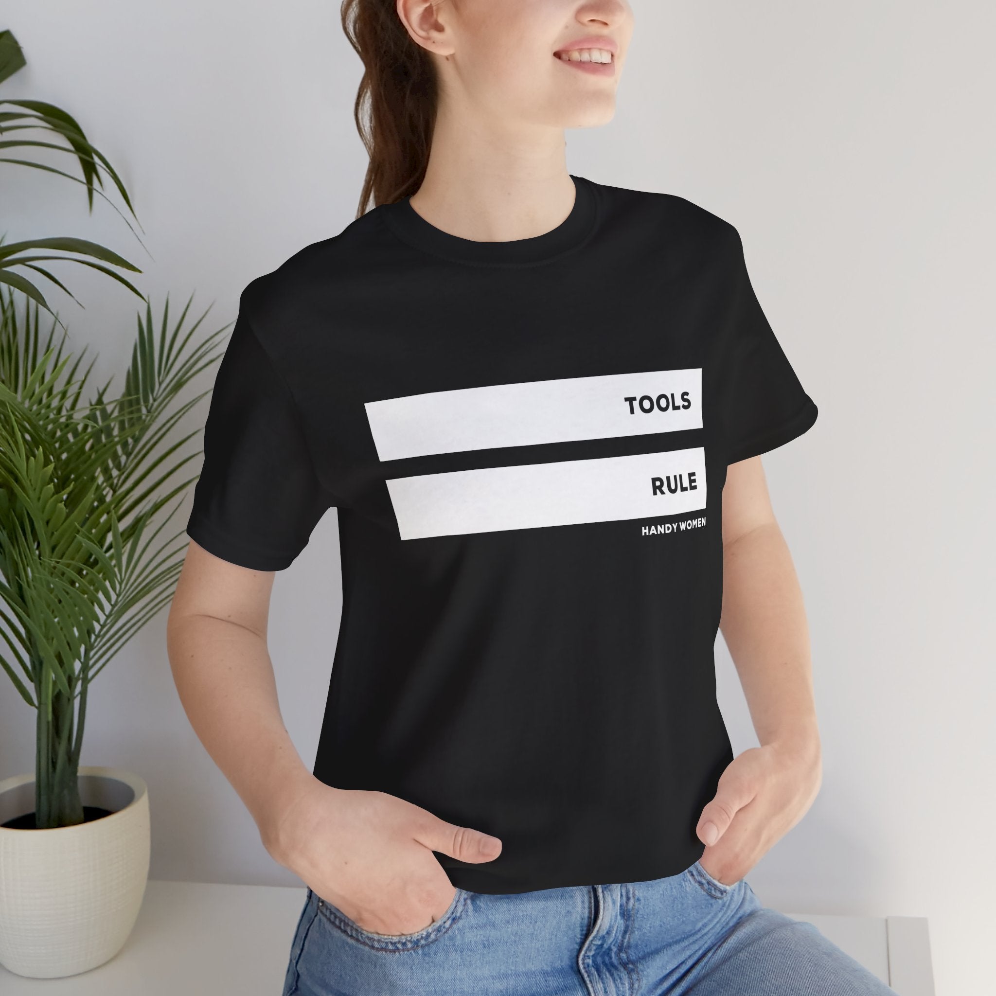 Tools Rule Graphic Tee — "TOOLS RULE" Women&