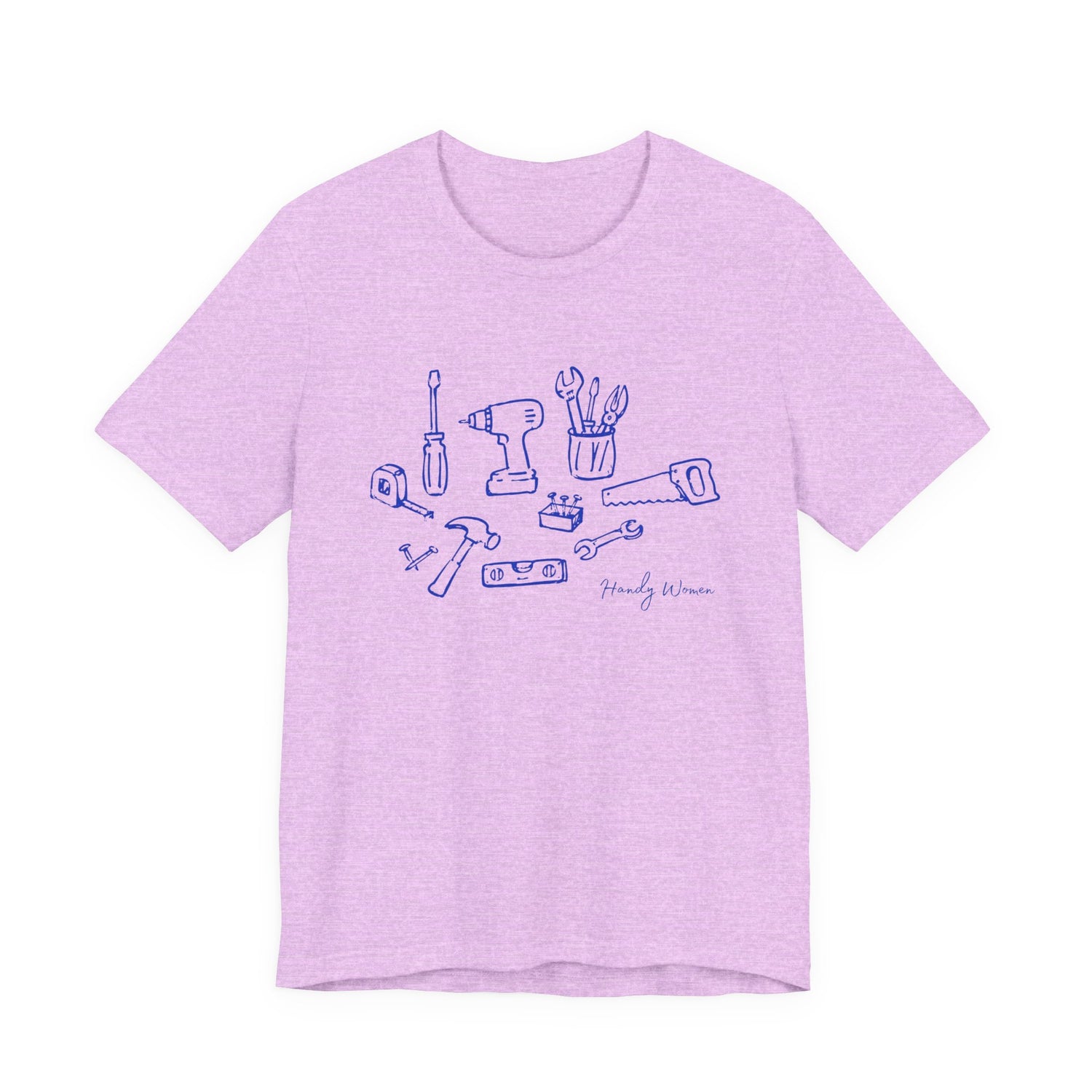 Tool Sketch Graphic Tee — Minimalist Handyman Tools T-Shirt