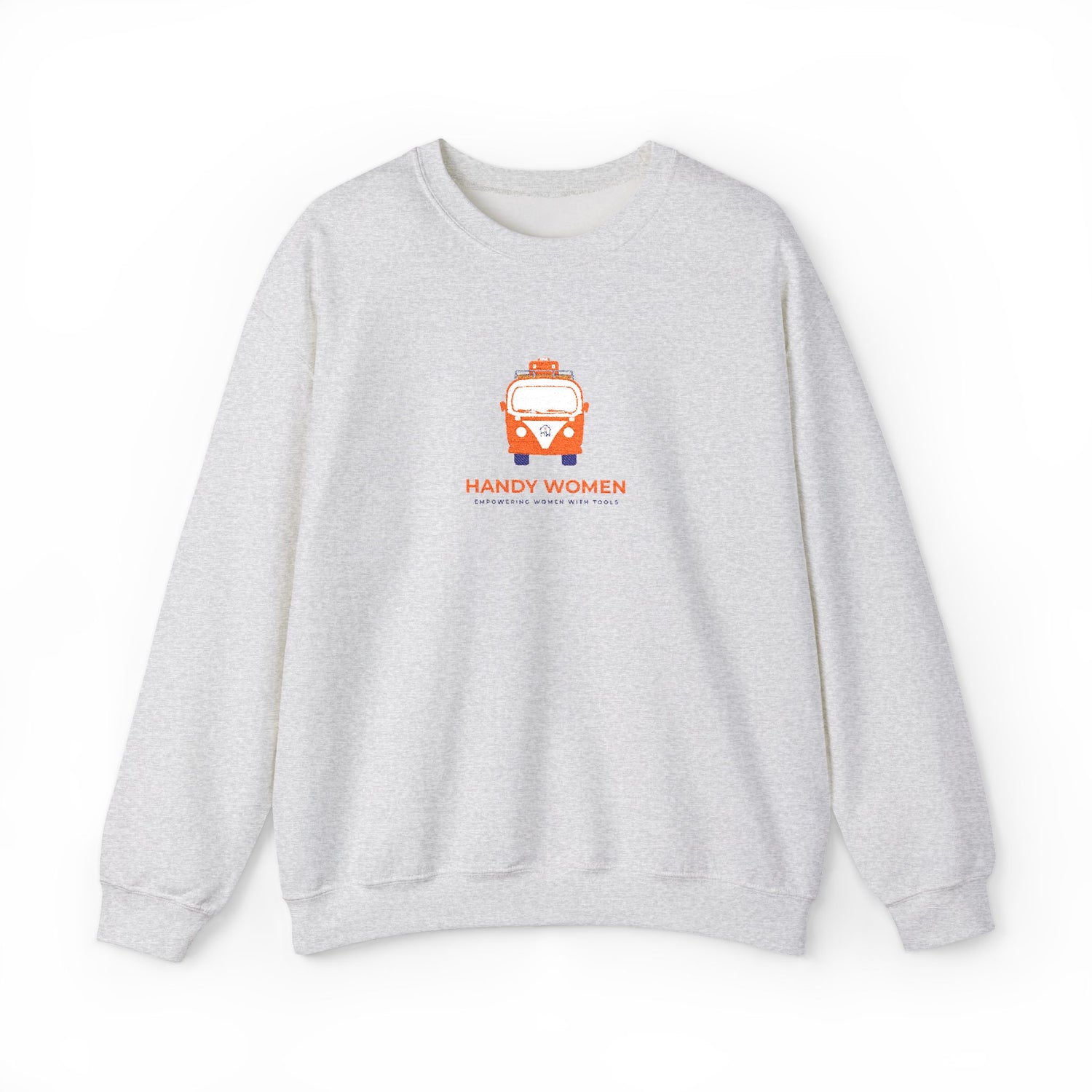 Happy Women Graphic Sweatshirt Embroidered