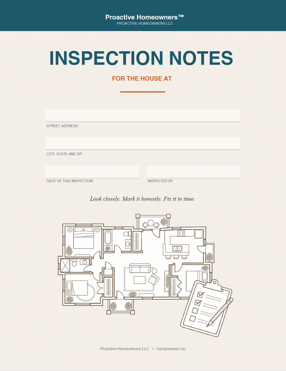 Inspection Tour of Your Home and Its Systems - Access Codes