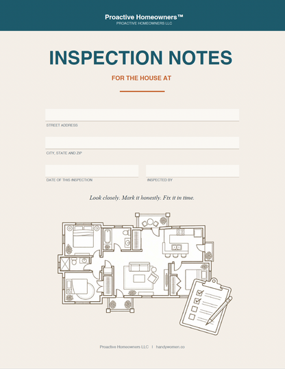 Inspection Tour of Your Home and Its Systems - Access Codes